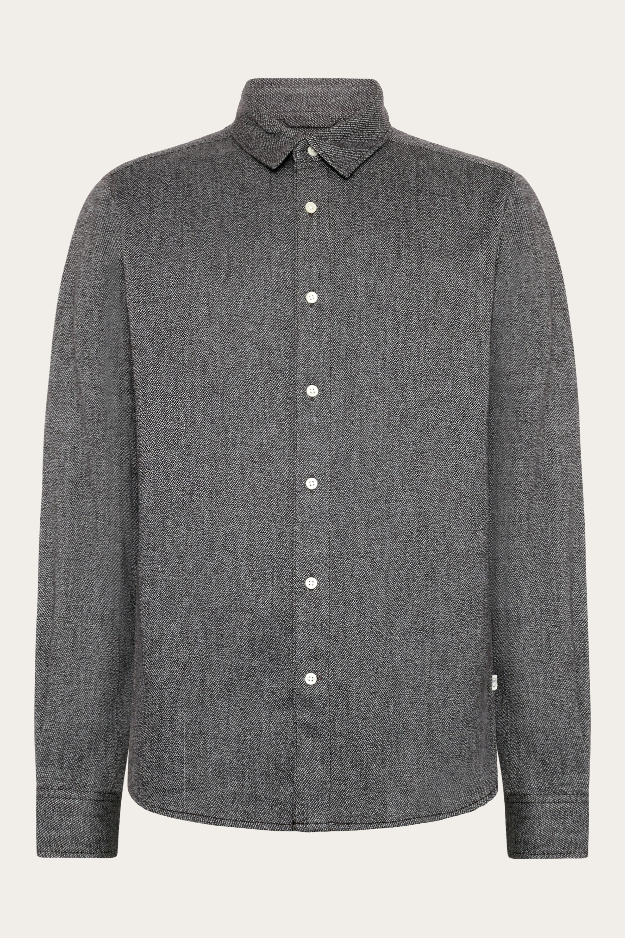 KnowledgeCotton Apparel Herren vegan Shirt Melange Schokoladentorte