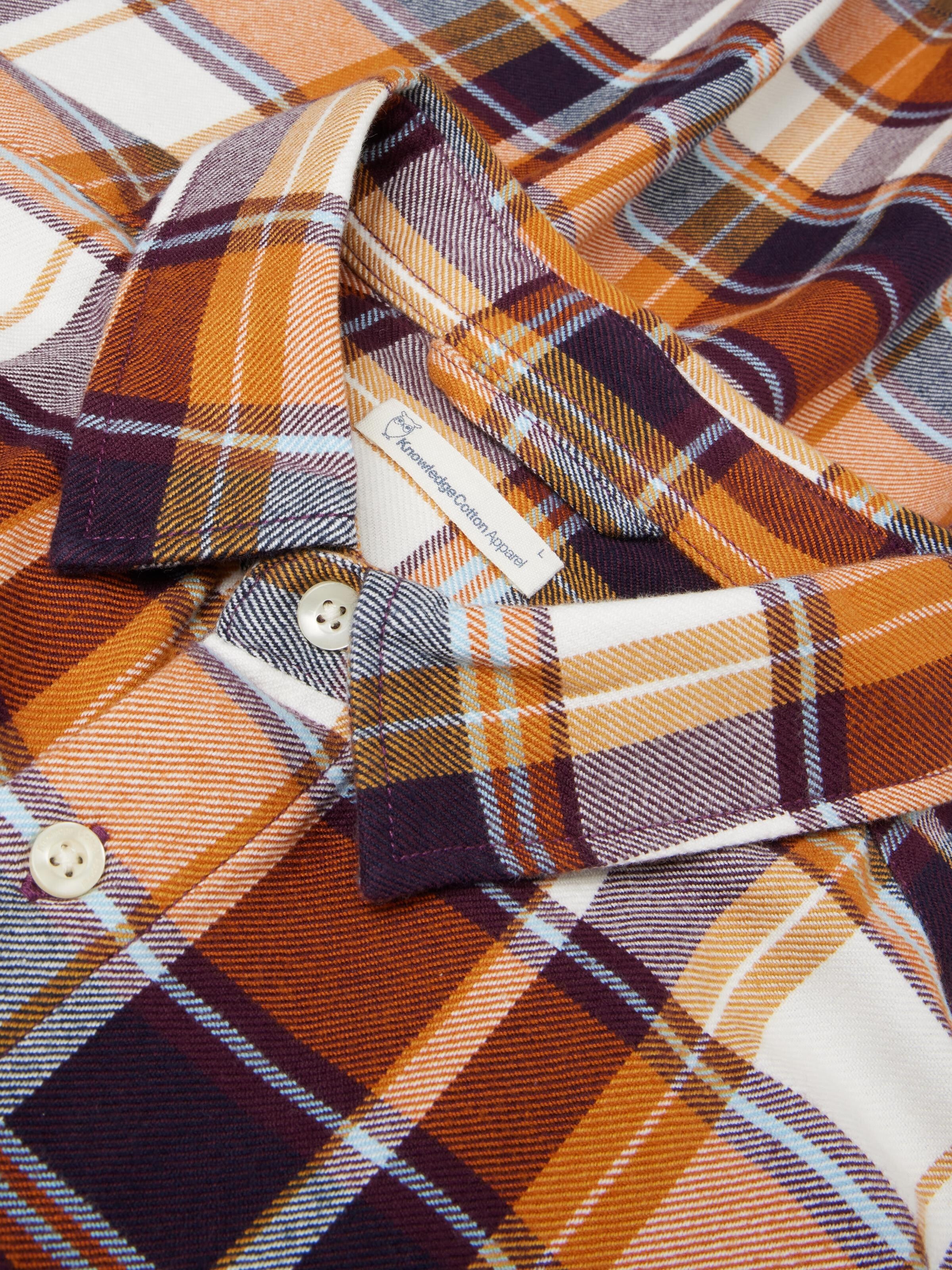 107853 - Herren vegan Hemd Flanell Leicht Kariert Rot 107853 - Herren vegan Hemd Flanell Leicht Kariert Rot