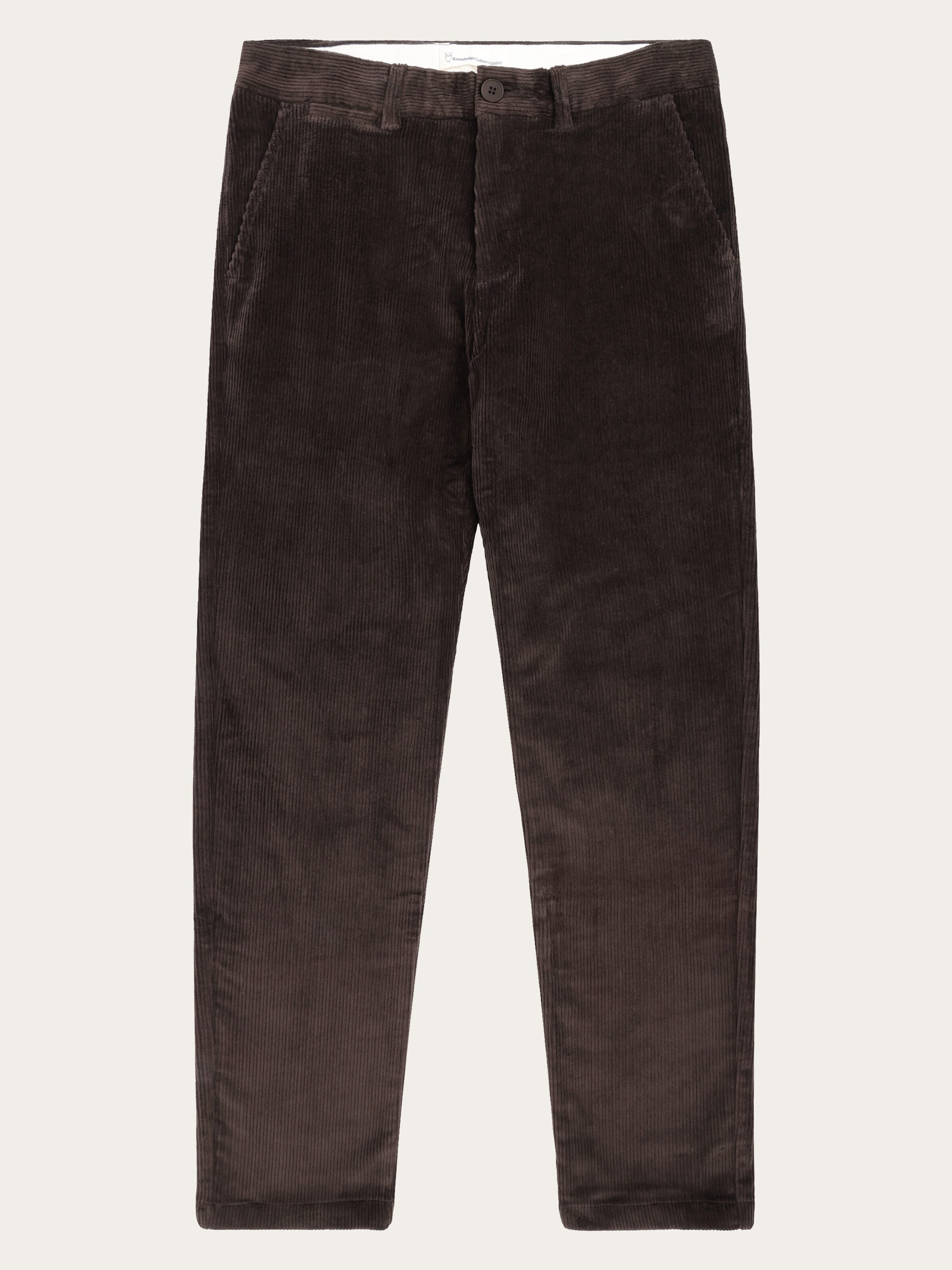 KnowledgeCotton Apparel Chino Pants Chuck Regular 8 Wales Corduroy Chocolate Torte