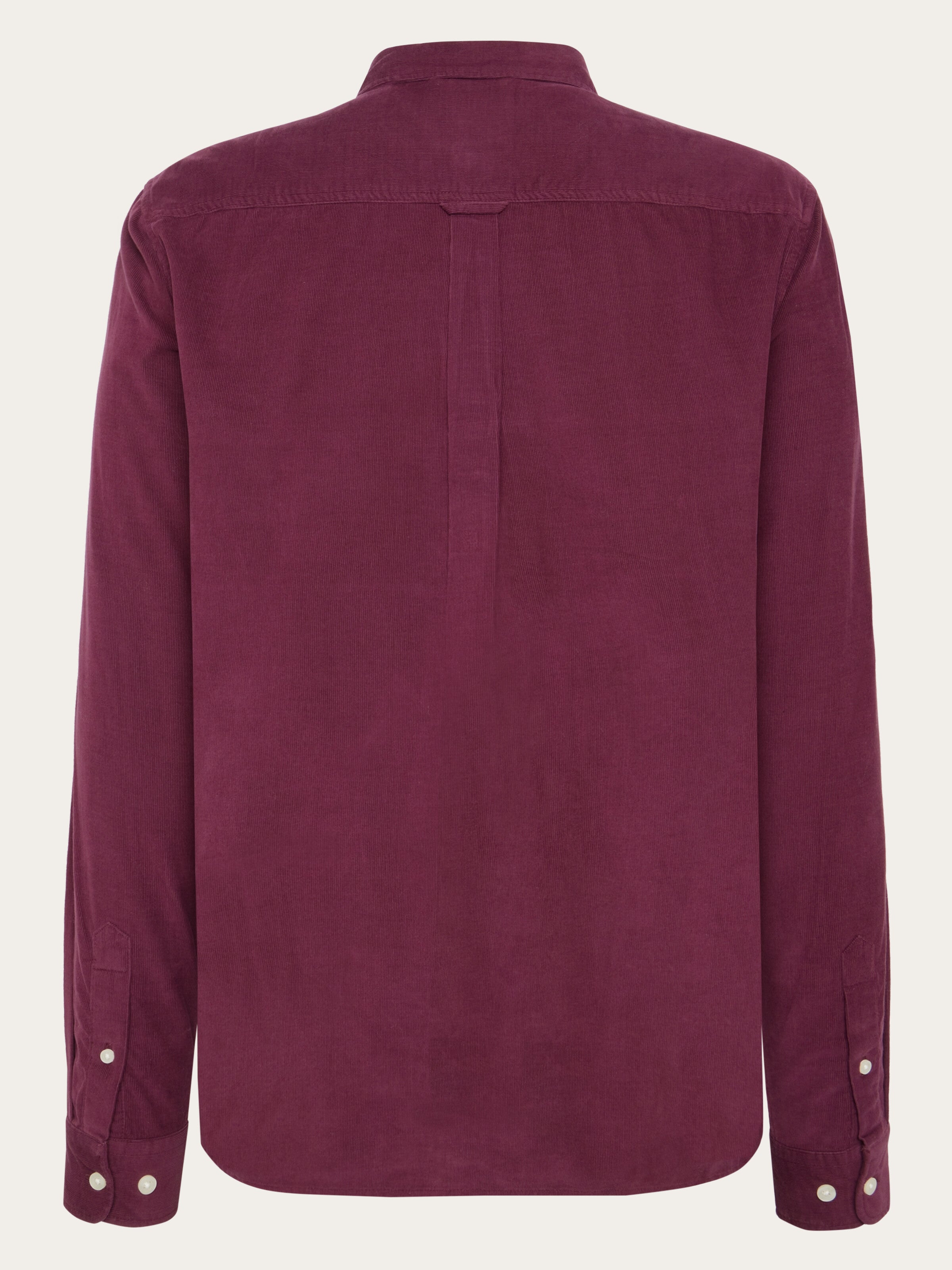 107860 - Herren vegan Hemd Corduroy Regular Fig Lila