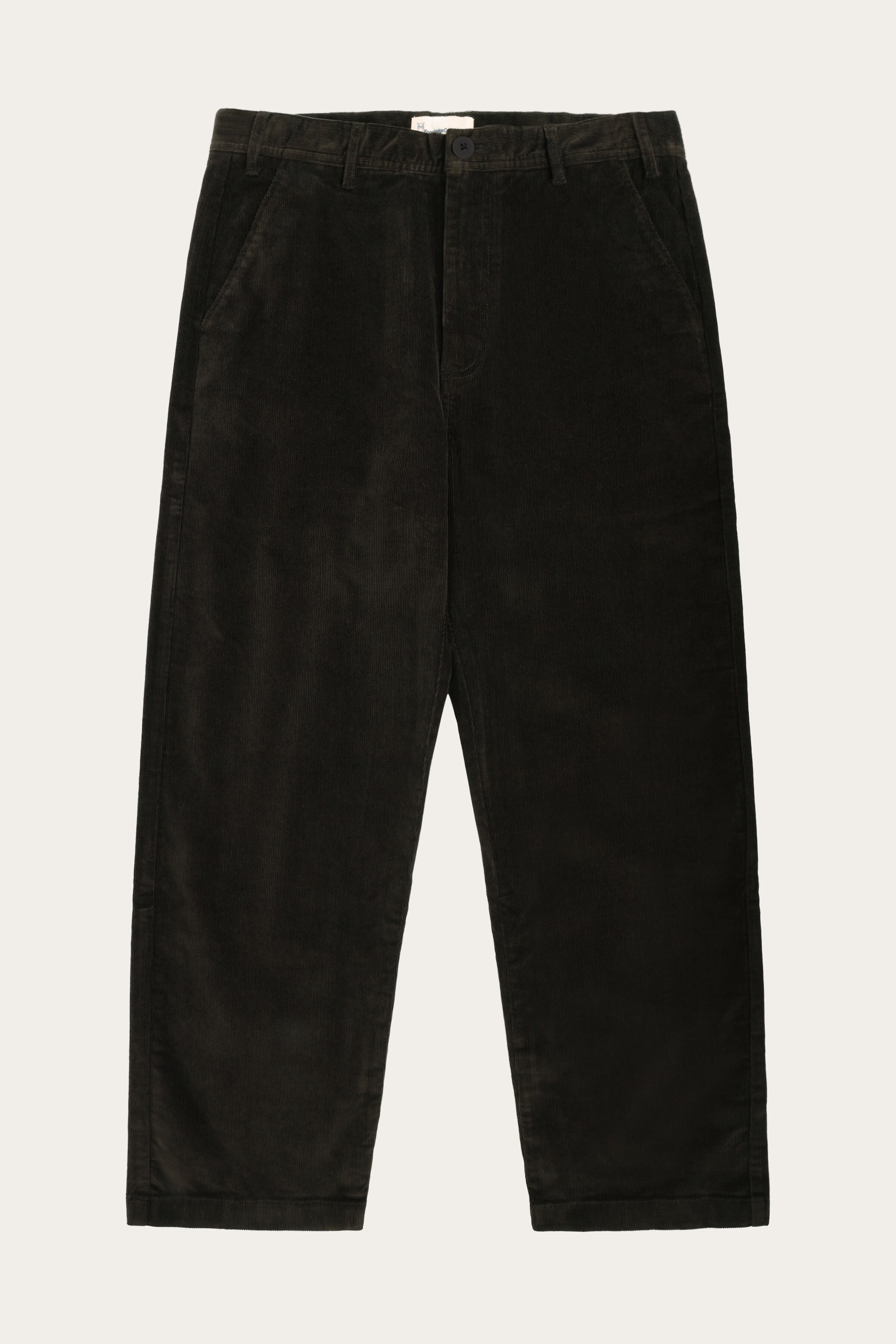 KnowledgeCotton Apparel Herren vegan Chino-Hose Flint Wide Corduroy Chocolate Torte