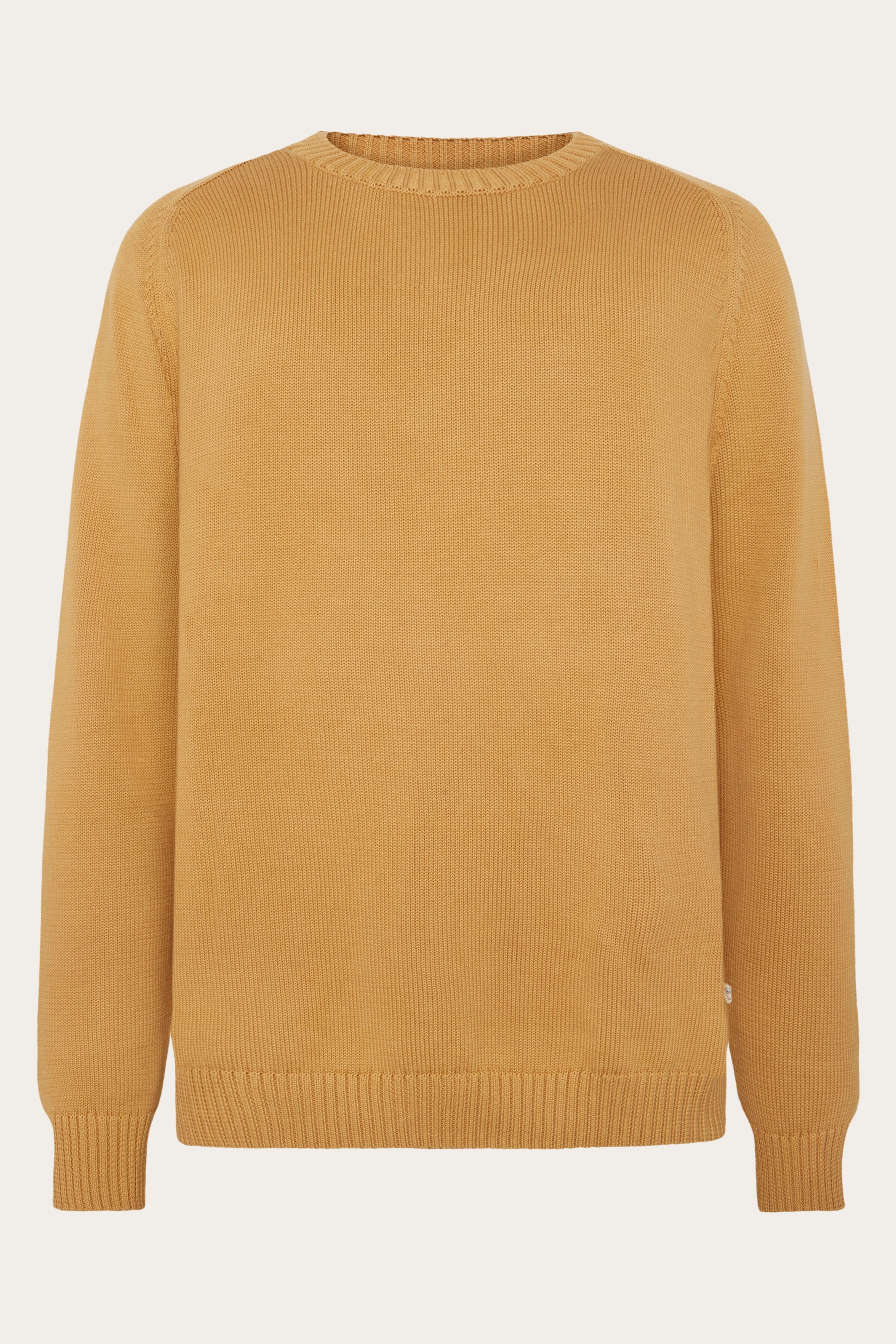 KnowledgeCotton Apparel Herren vegan Strickpullover Einfarbig Rundhalsausschnitt Apfel Zimt