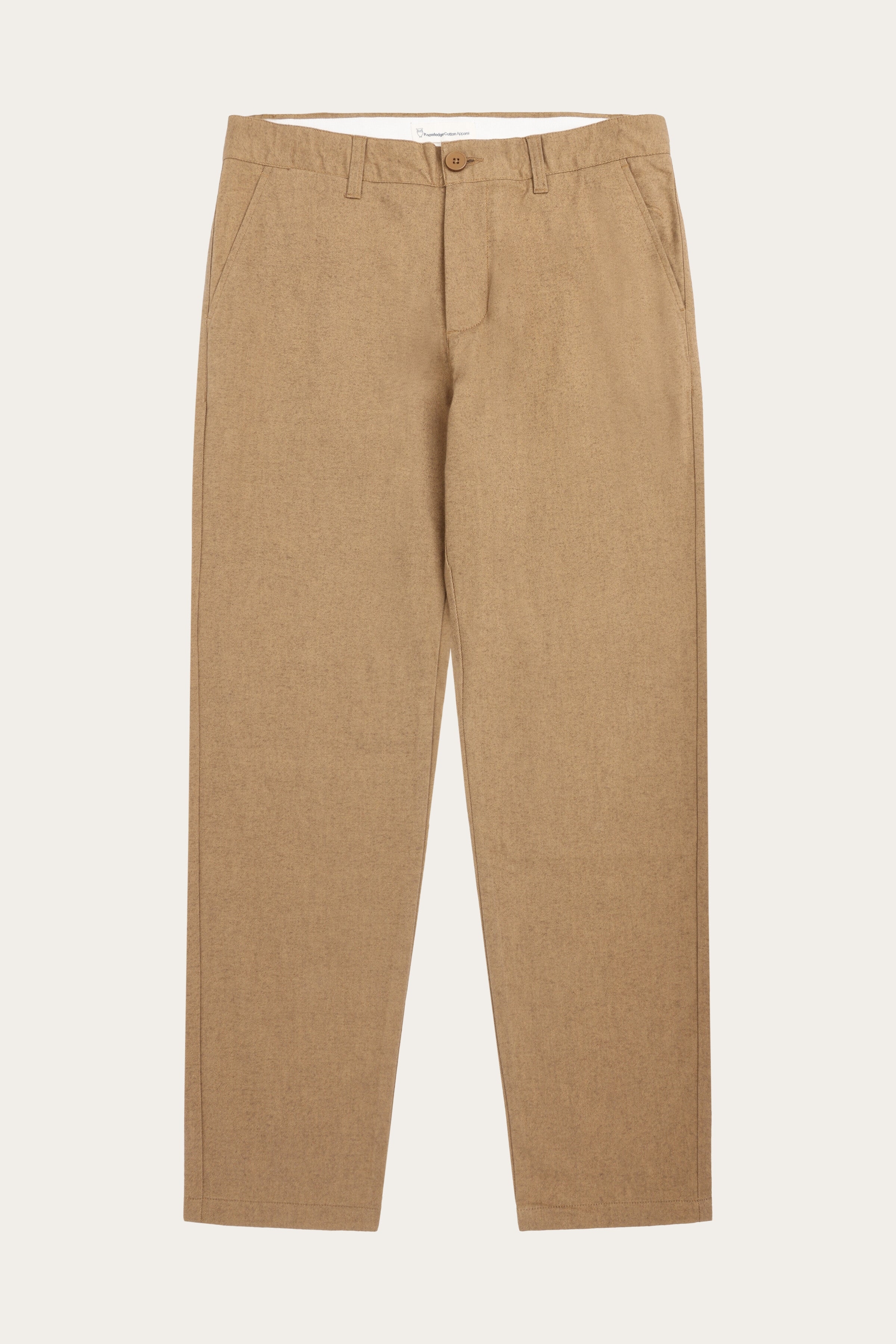 KnowledgeCotton Apparel Herren vegan Chino Pants Chuck Regular Flannel Apple Cinnamon