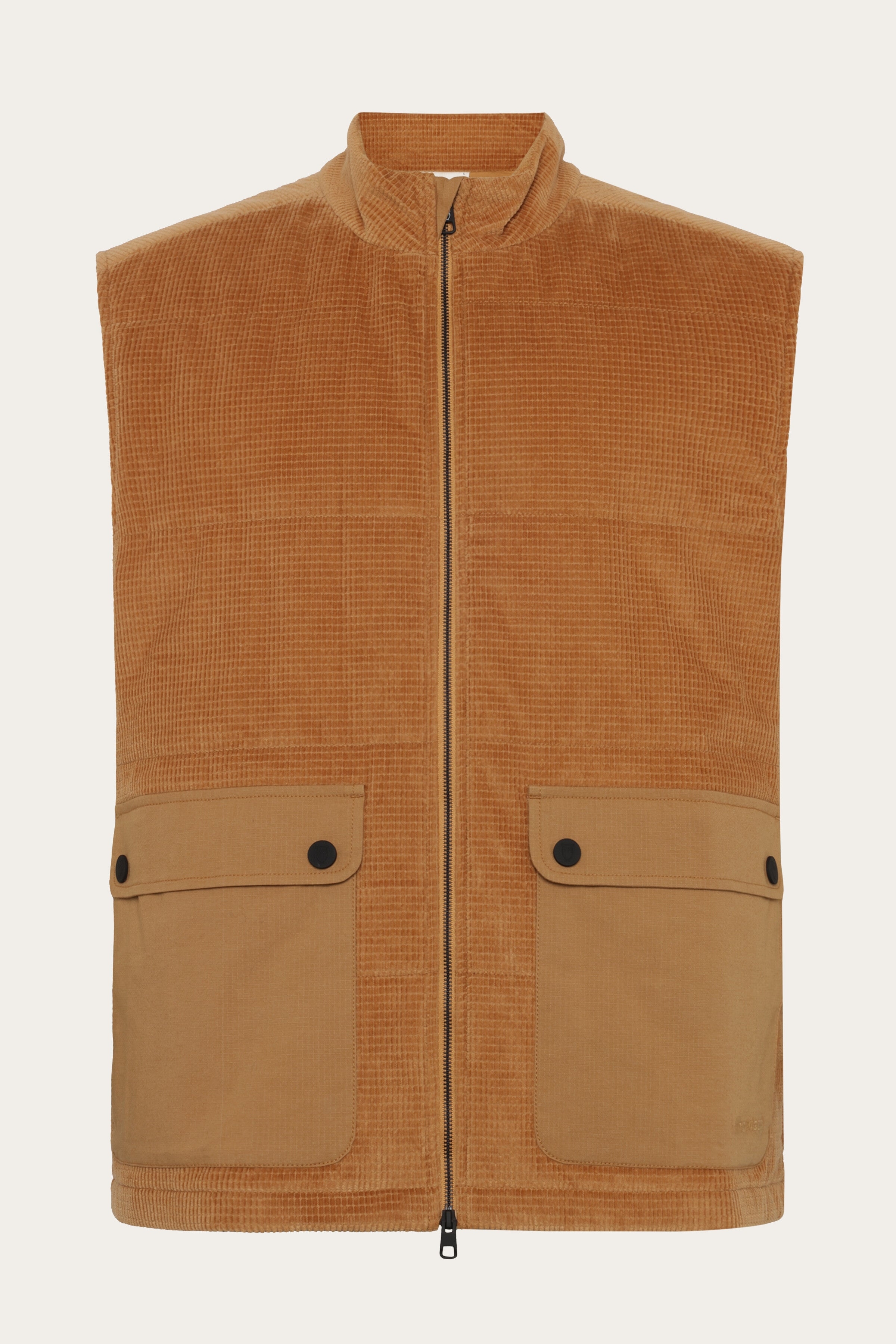 107921 - Herren vegan Weste Corduroy Apfel Zimt