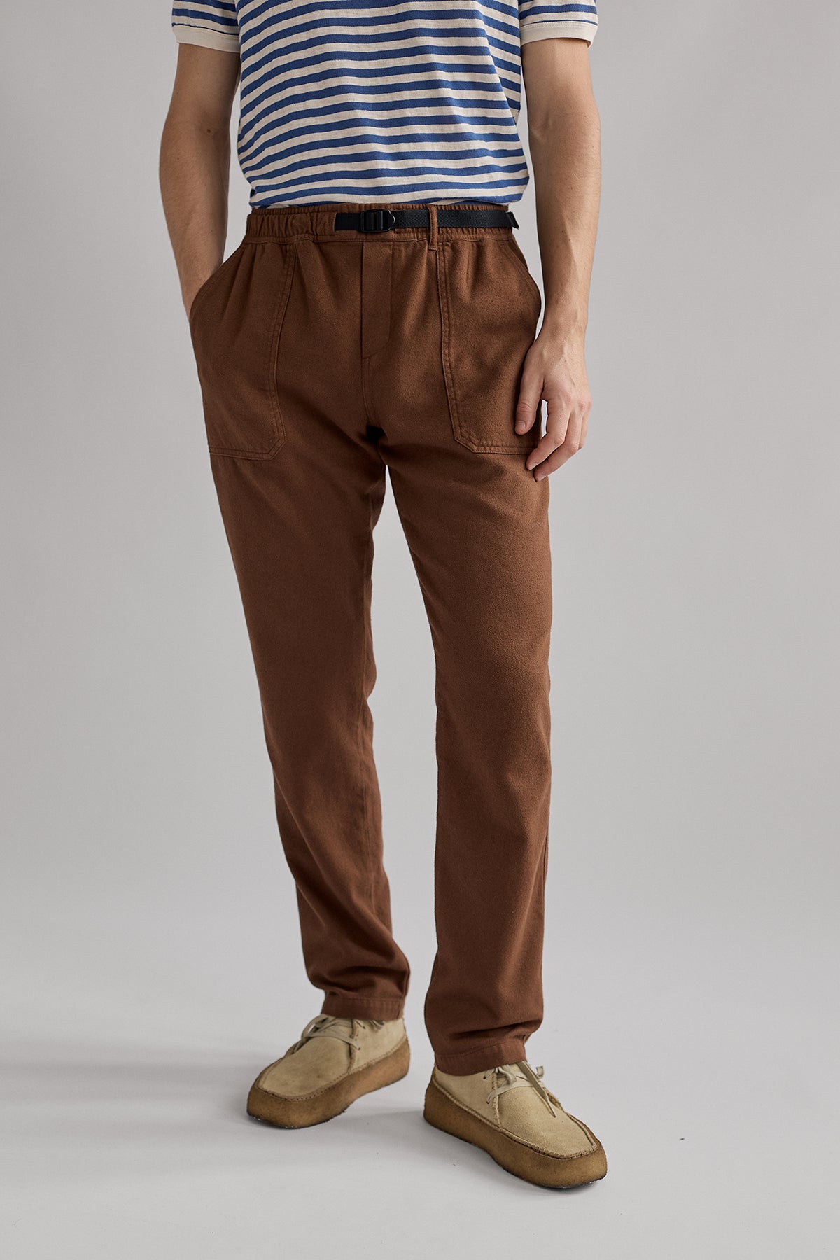 Image of TWOTHIRDS mannen vegan Broek Downhill Bruin Zand