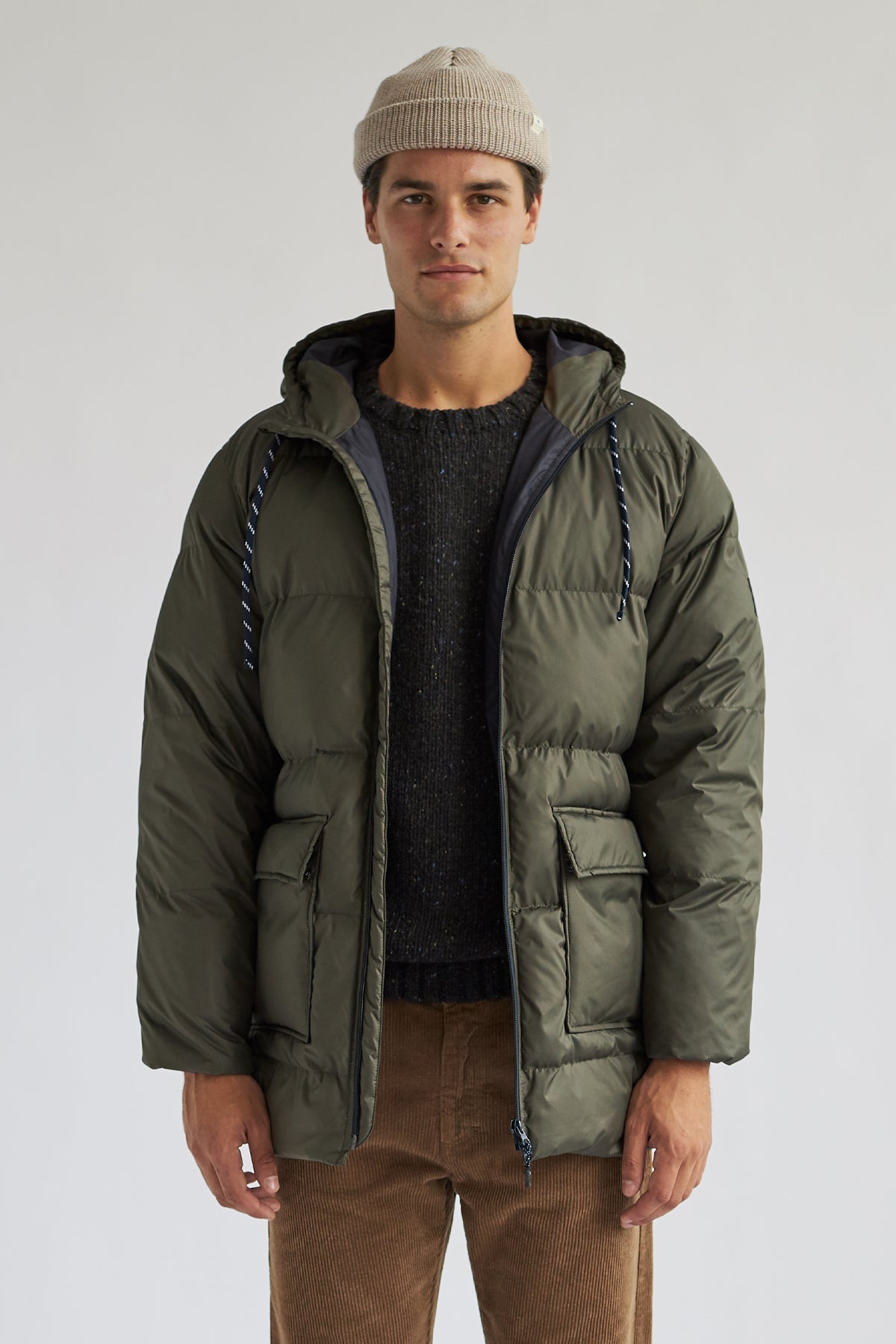 Image of TWOTHIRDS mannen vegan Jas Leinster Khaki