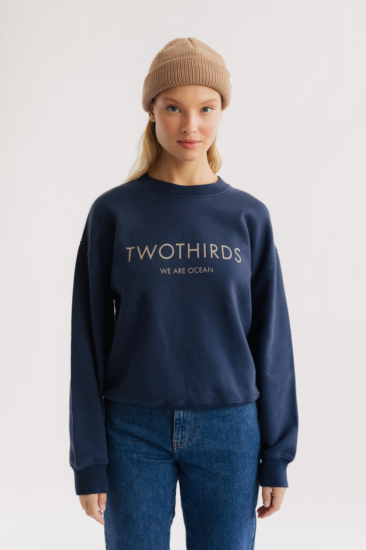 Image of TWOTHIRDS dames vegan Sweatshirt Neuhaus Marineblauw