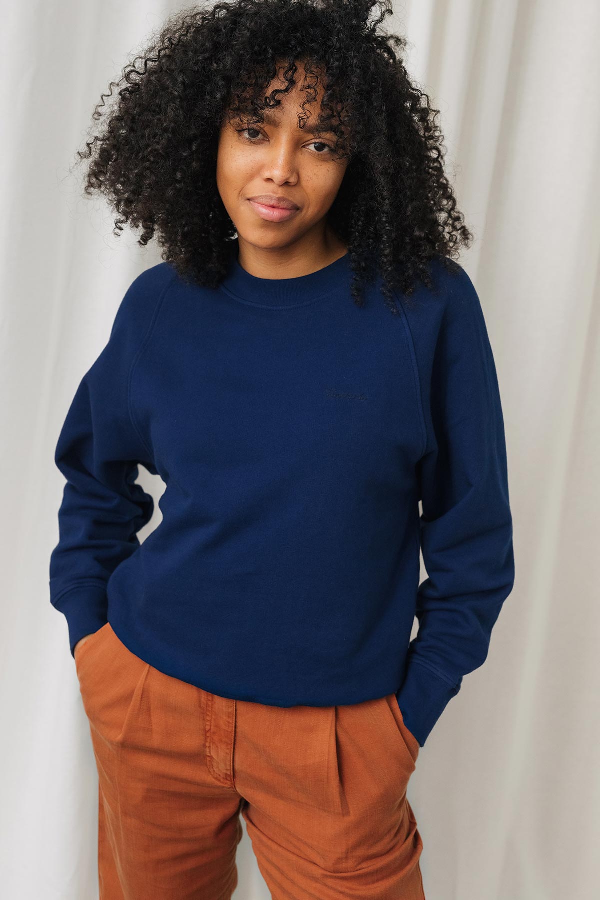 TWOTHIRDS womens vegan Sweatshirt Leskov Cobalt Blue