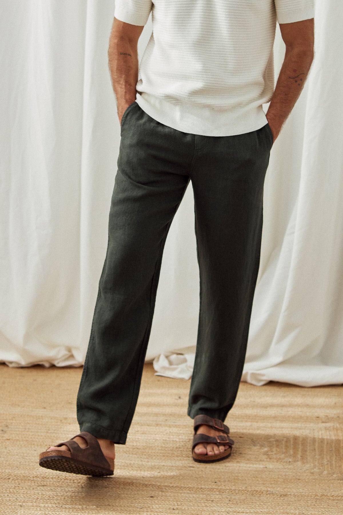Image of TWOTHIRDS mannen vegan Broek Kotomo Ivy Green