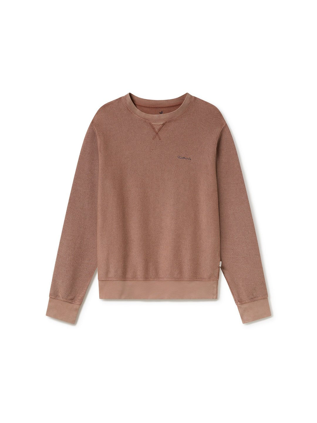 TWOTHIRDS men vegan Sweatshirt Fatu Hiva Coconut Shell Light Brown