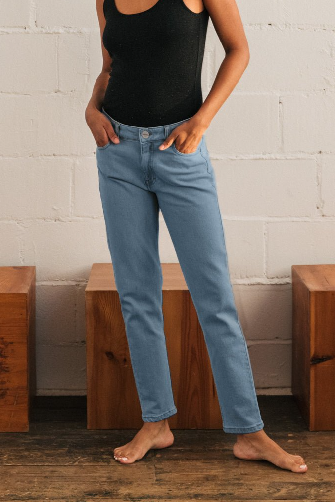 TWOTHIRDS Damen vegan Jeans La Graciosa Hellblau