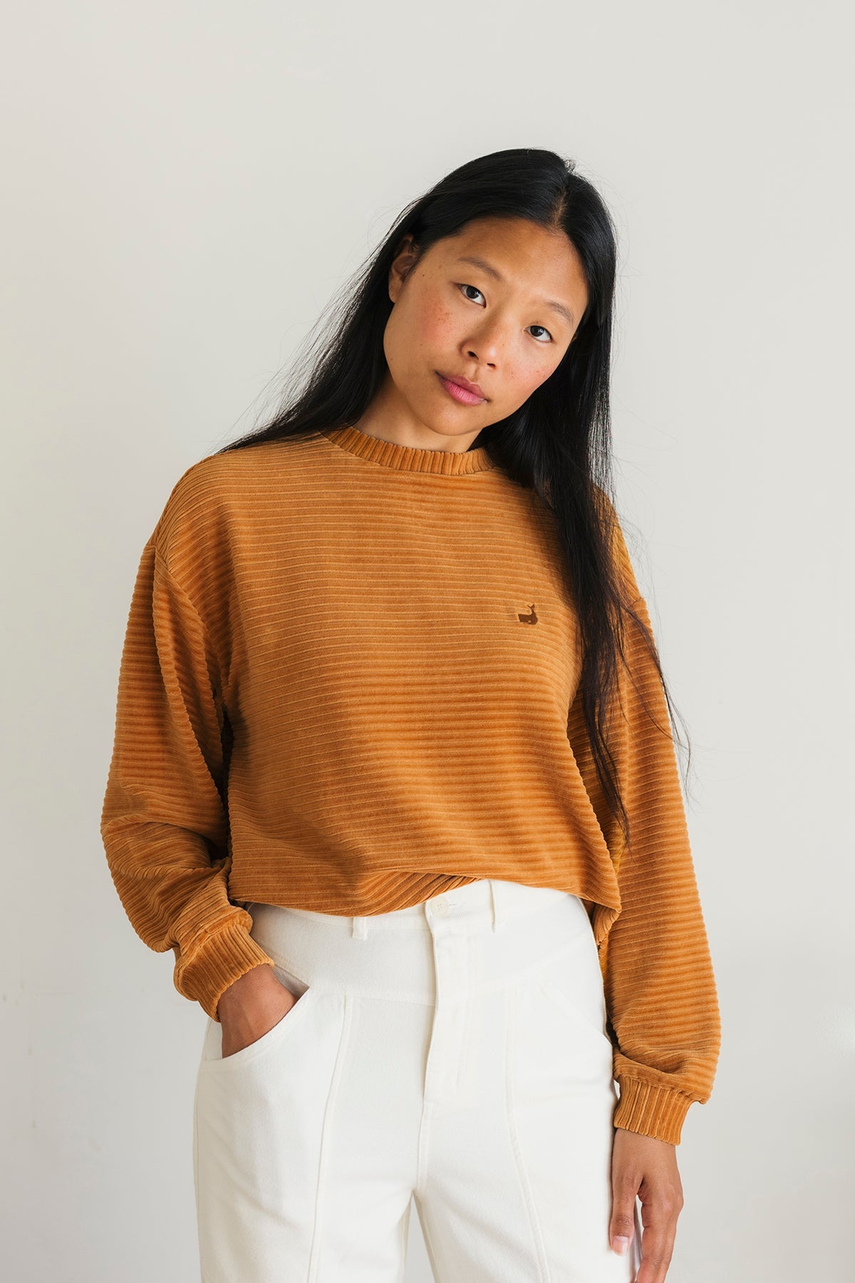 TWOTHIRDS womens vegan Sweatshirt Oleny Dark Mustard