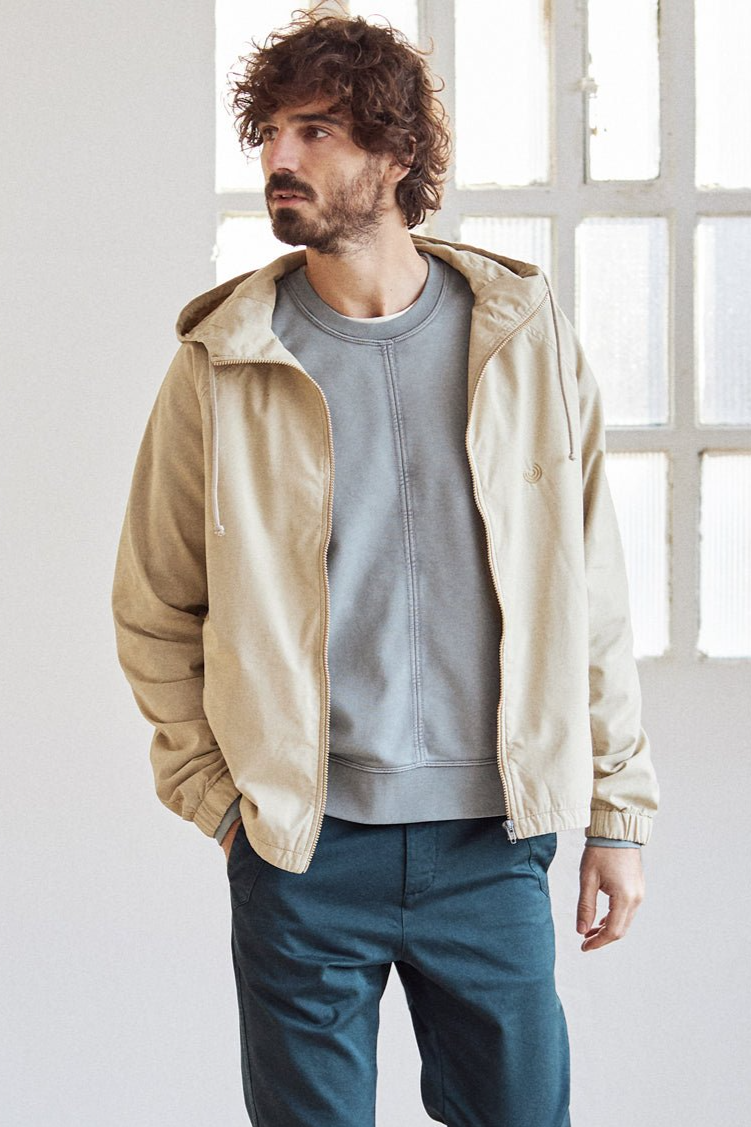 TWOTHIRDS Herren vegan Jacke Orak Stone Beige