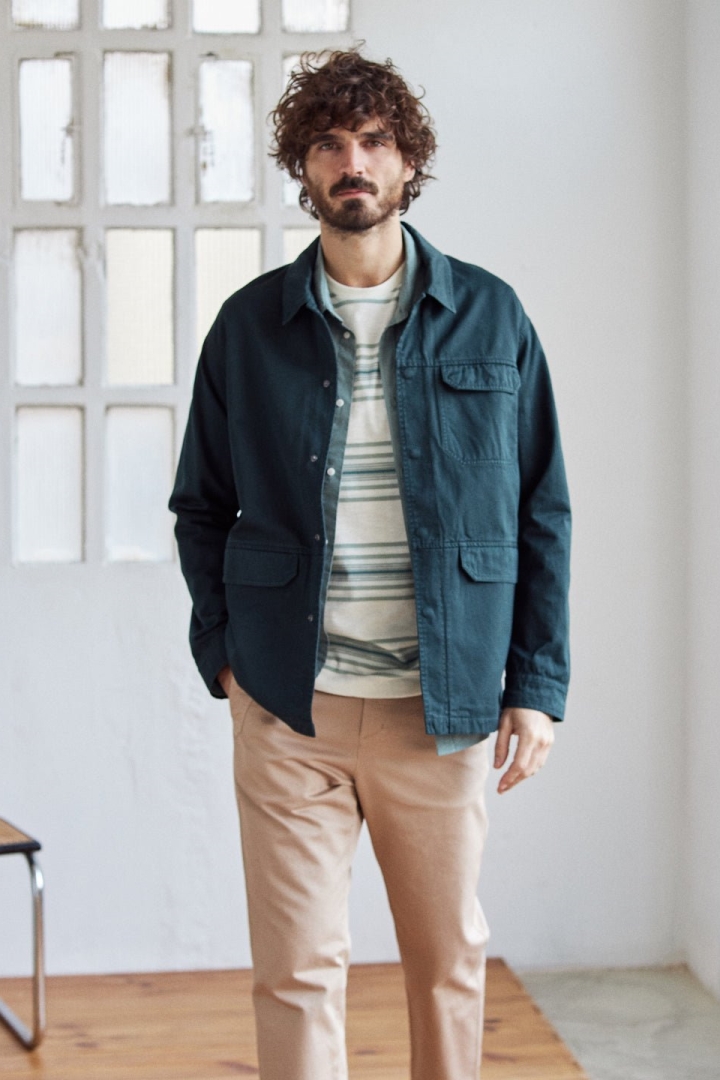 TWOTHIRDS Herren vegan Jacke Kyun Deep Lake Grün