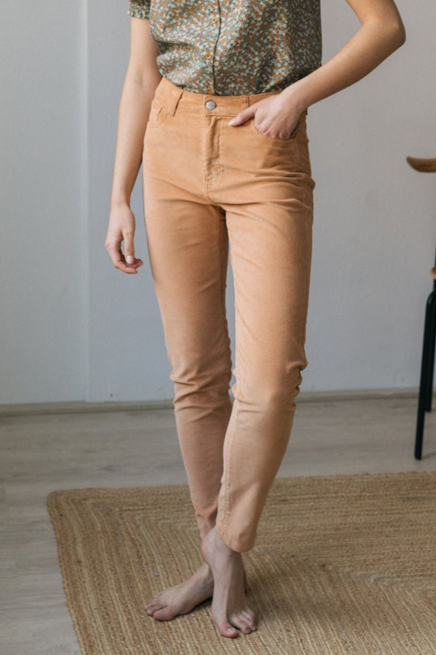 TWOTHIRDS Damen vegan Hose Marieta Dusty Orange