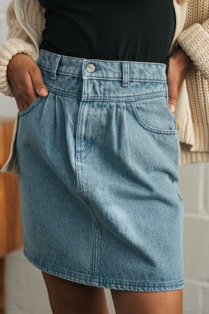 Image of TWOTHIRDS dames vegan Rok Kuratake Lichtblauw