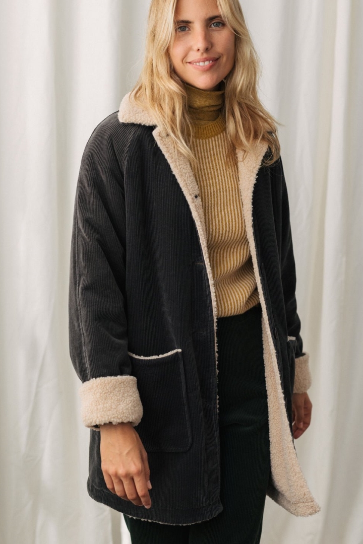 TWOTHIRDS Damen vegan Jacke Drawaka Dark Sand