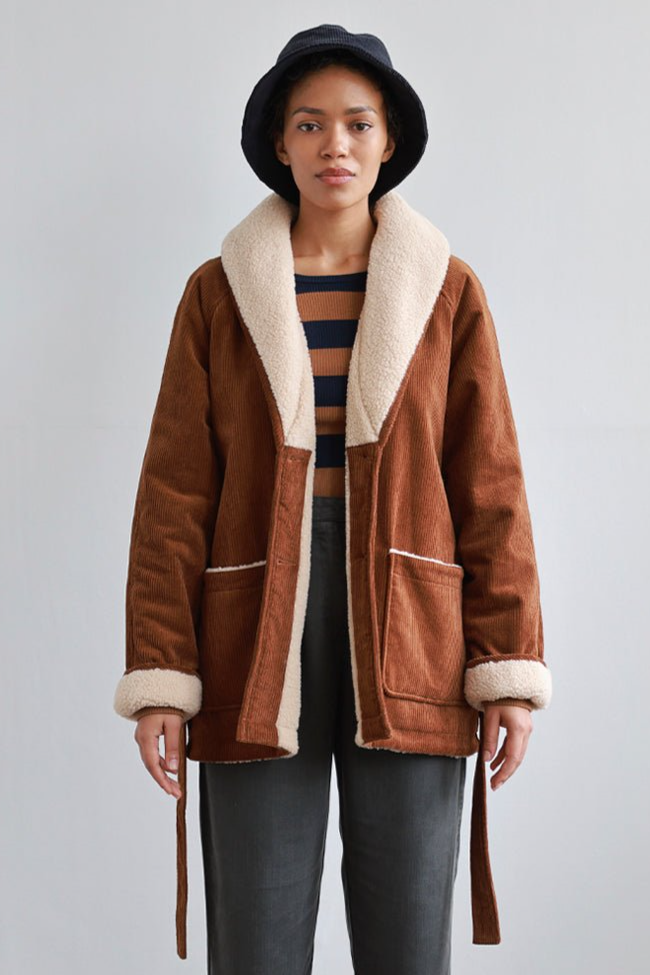 TWOTHIRDS Damen vegan Jacke Haua Golden Brown