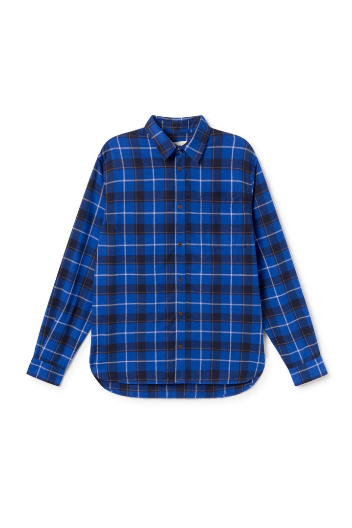 TWOTHIRDS Herren vegan Hemd Kirkby Blau