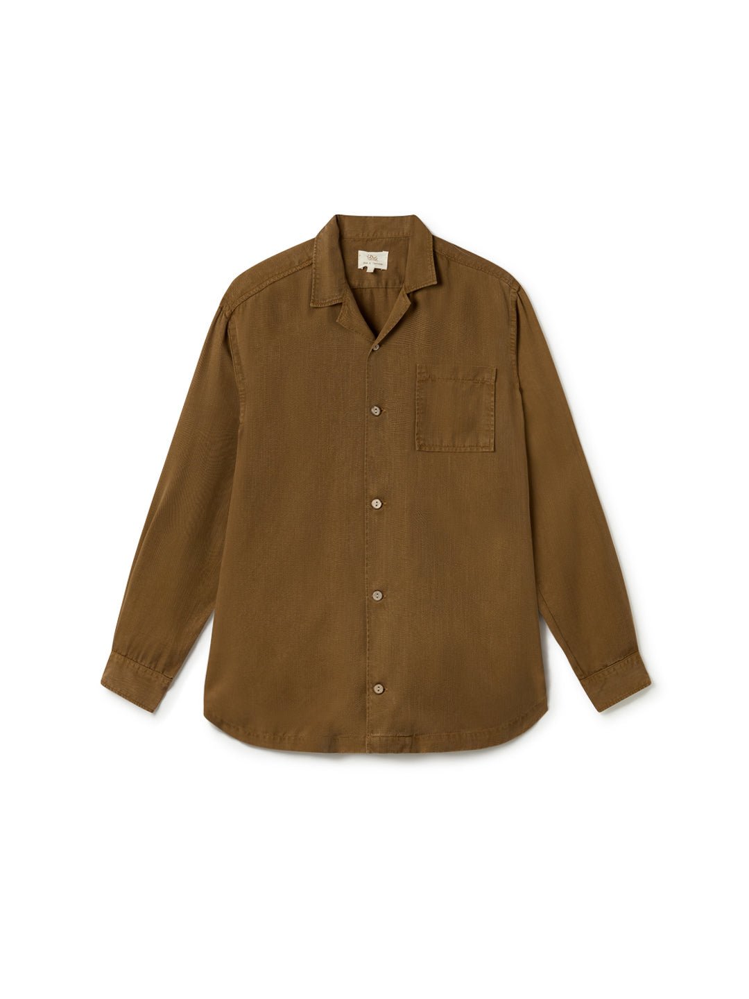 TWOTHIRDS men vegan Shirt Nuku Hiva Bronze Brown