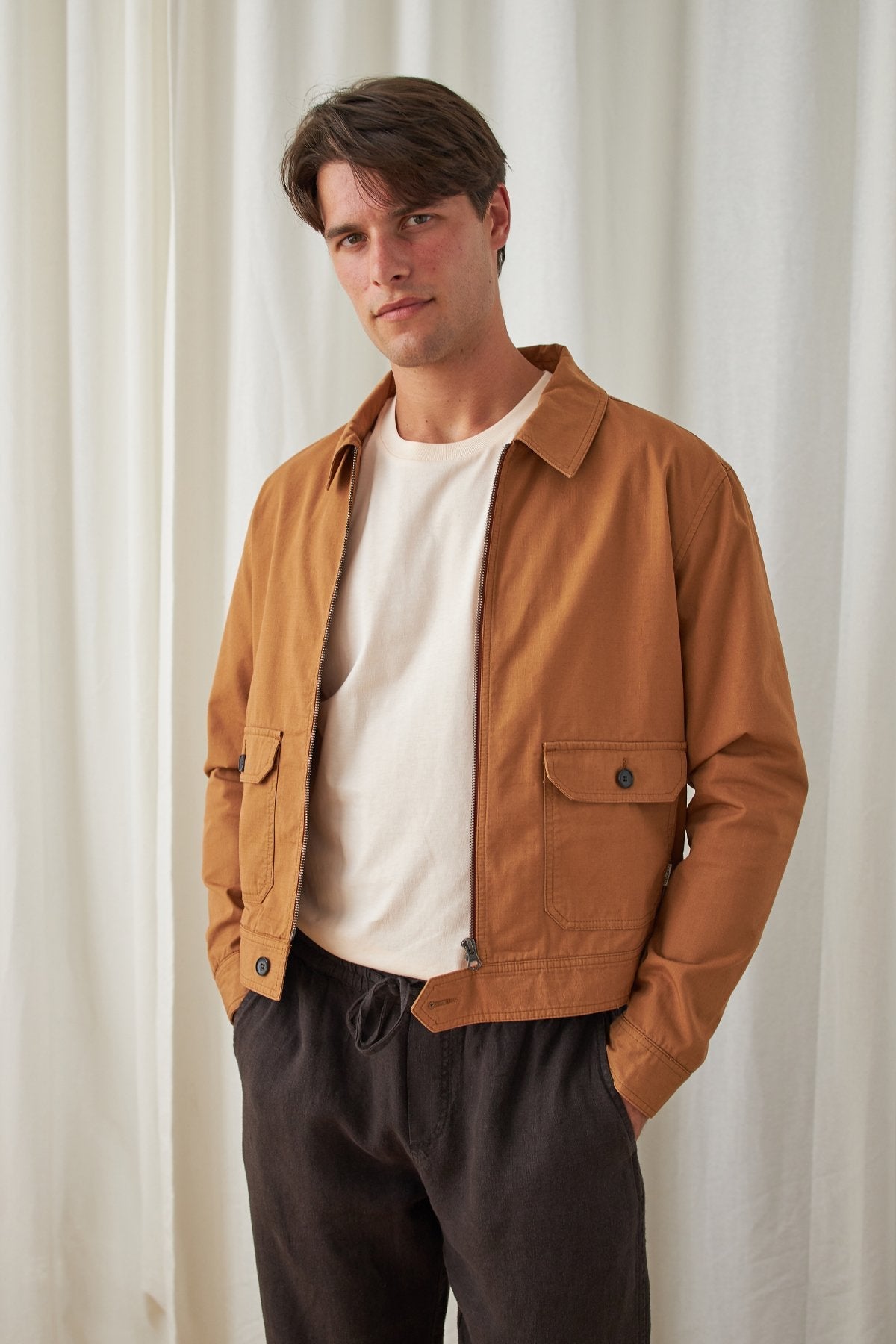 Image of TWOTHIRDS mannen vegan Jas Ansley Camel