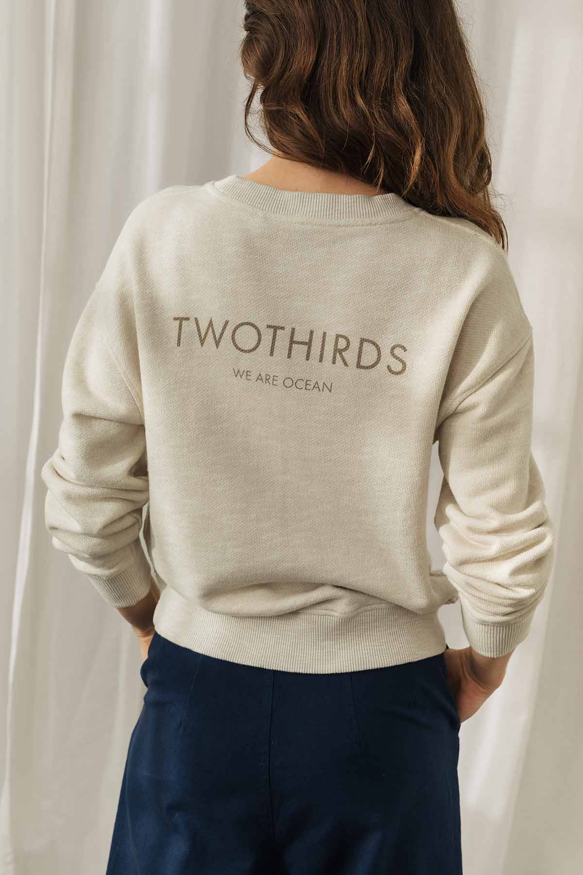 Image of TWOTHIRDS dames vegan Sweatshirt Fethard Ecru