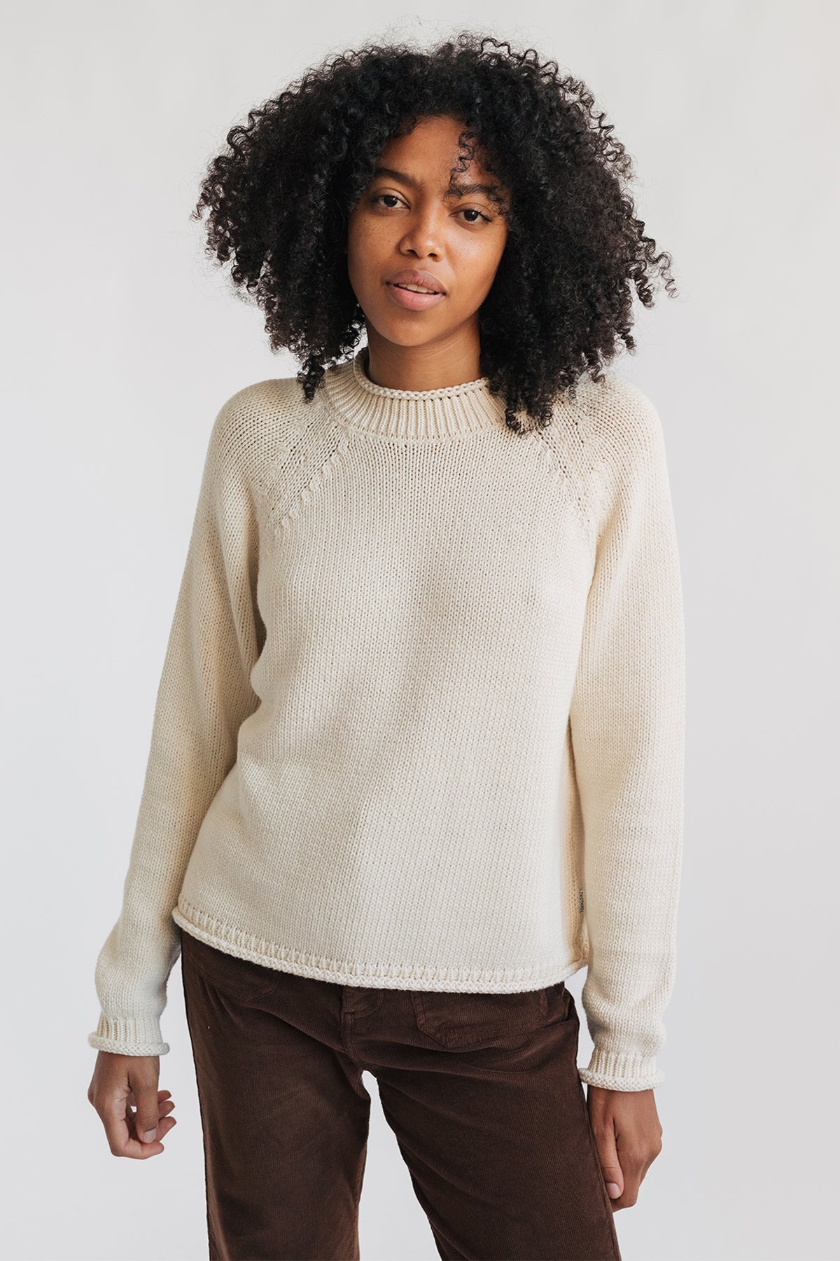 TWOTHIRDS womens vegan Sweater Gleinbeigh Ecru