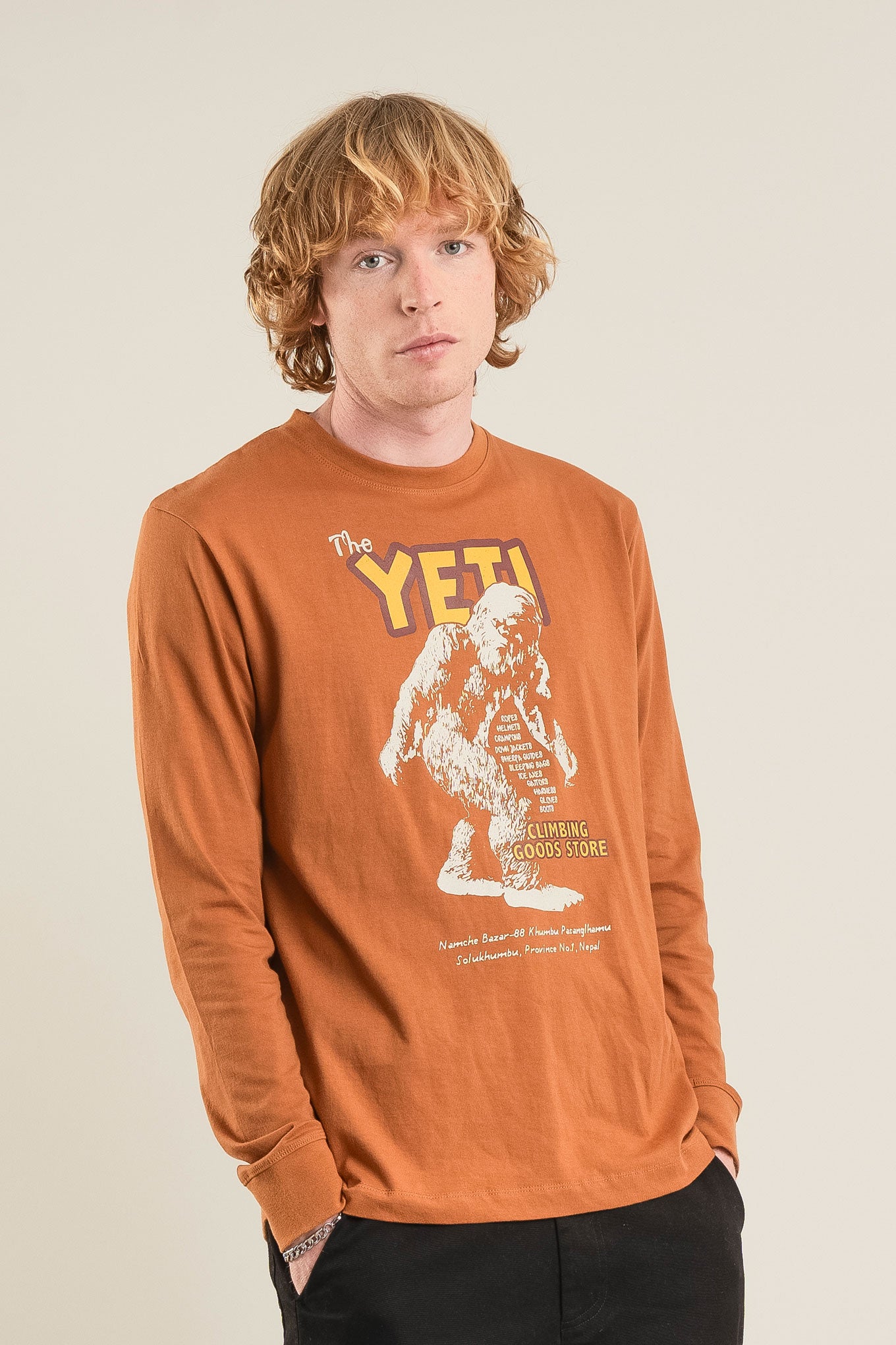 KOMODO Herren vegan T-Shirt Yeti Messing