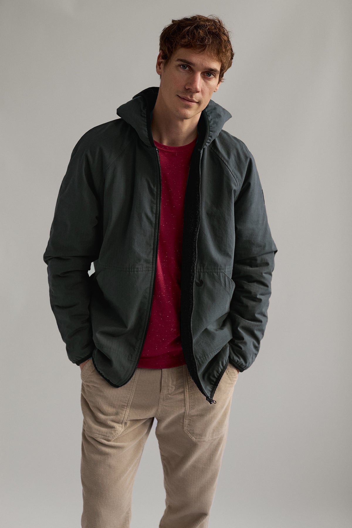 Image of TWOTHIRDS mannen vegan Jas Hakluyt Dark Sand