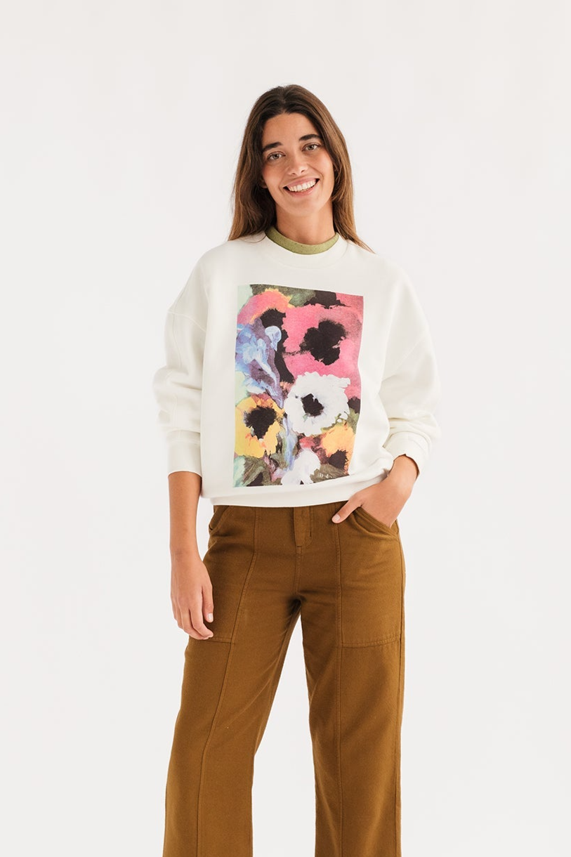 Image of TWOTHIRDS dames vegan Sweatshirt Hagen Ecru