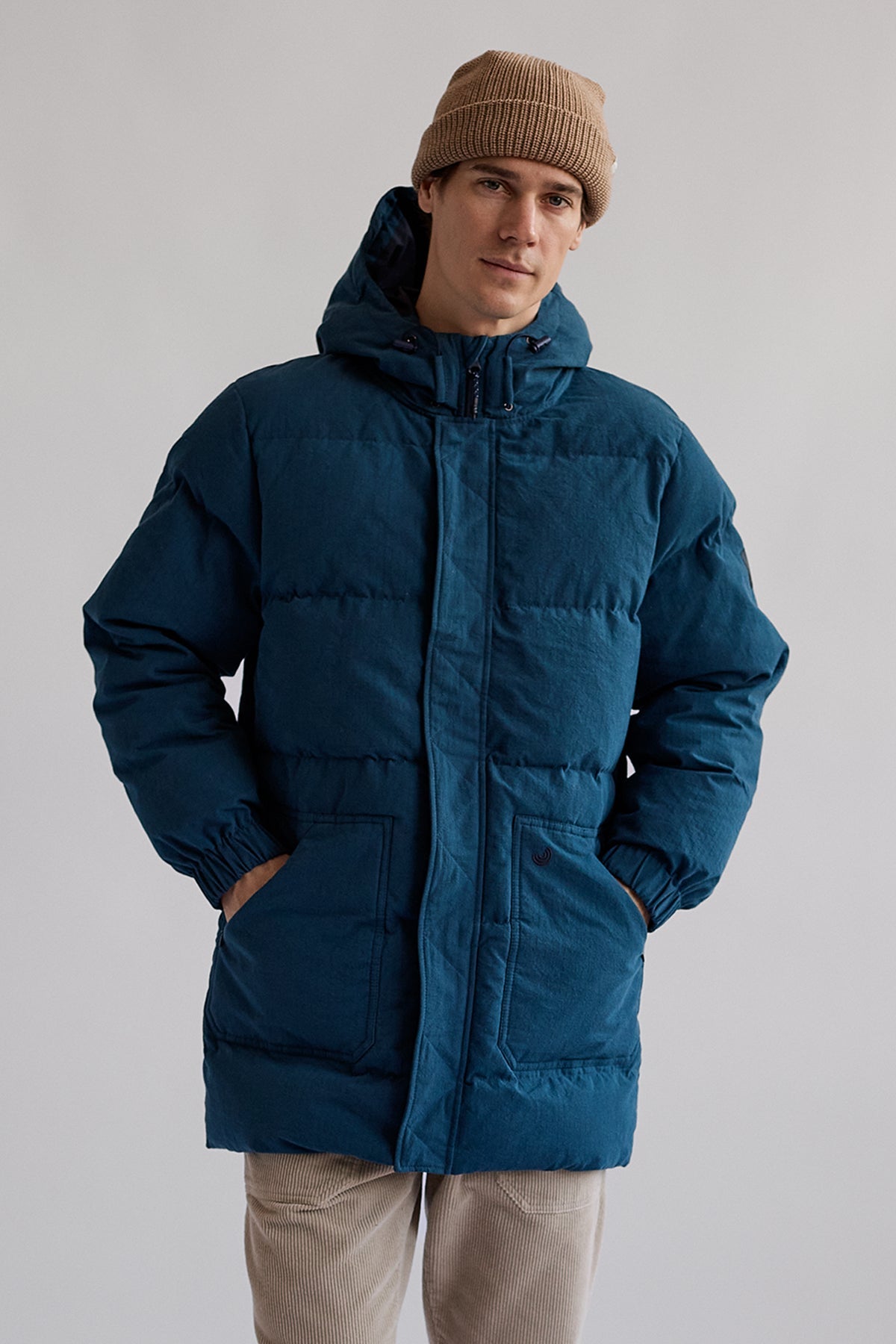 TWOTHIRDS Herren vegan Jacke Ballymahon Moonlite Ozeanblau