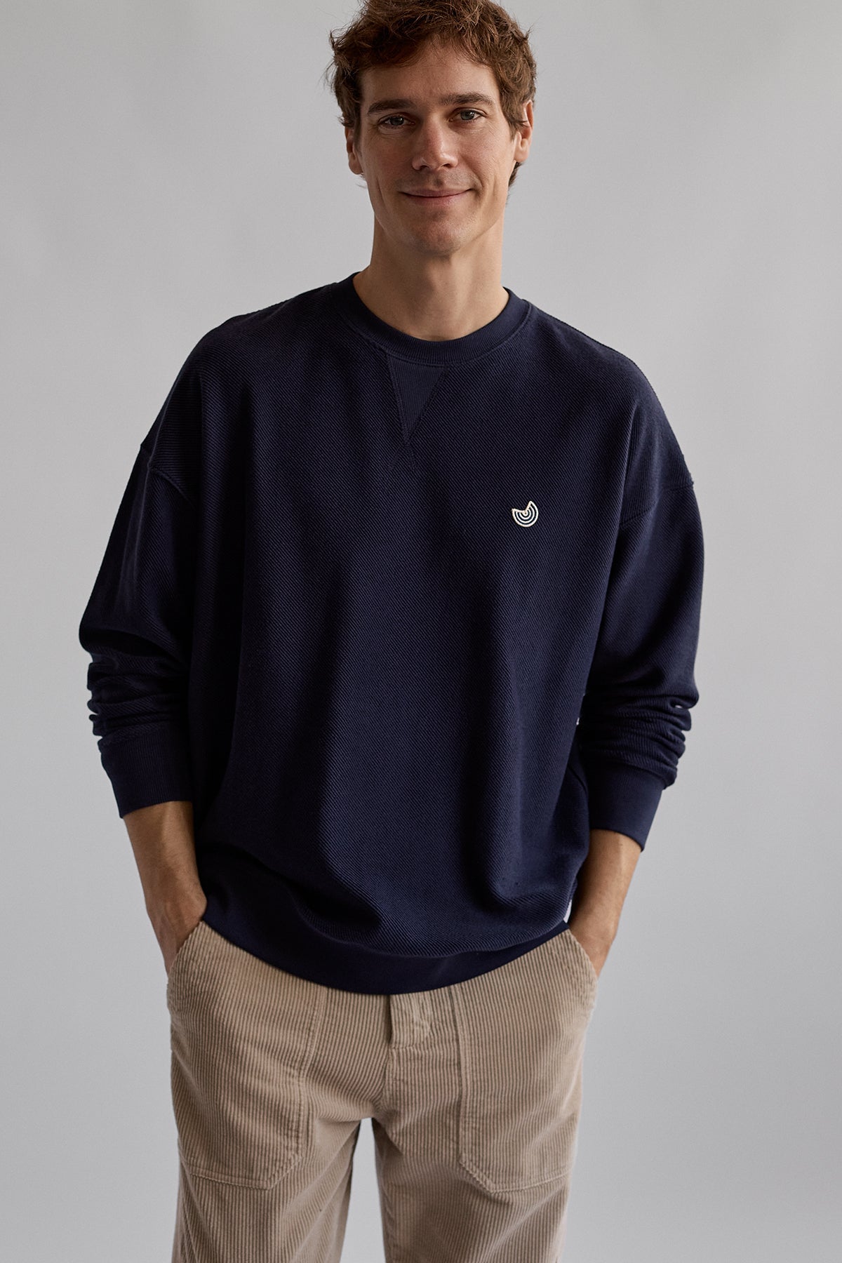 Image of TWOTHIRDS mannen vegan Sweatshirt Middelhagen Navy