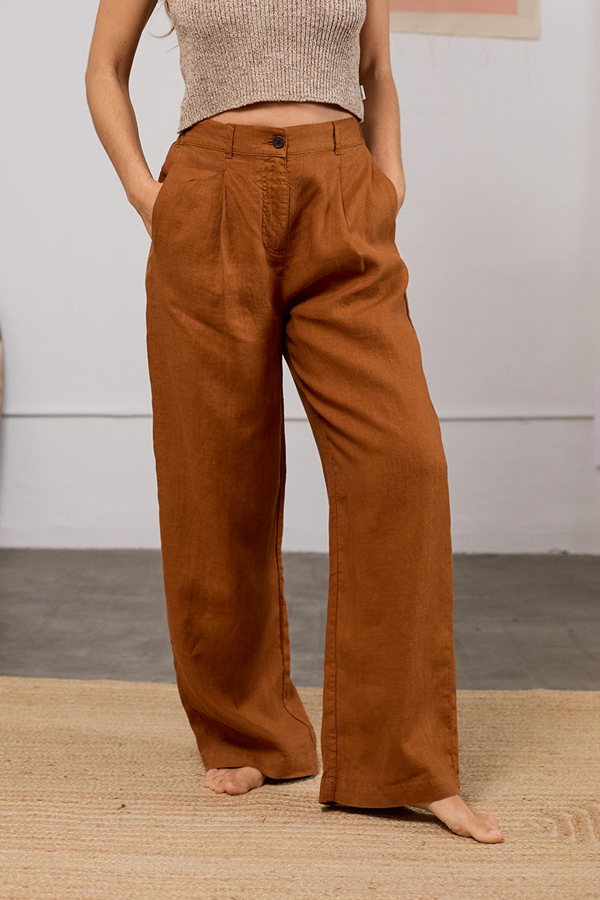 108324 - Damen vegan Hose Poivre Umber Braun