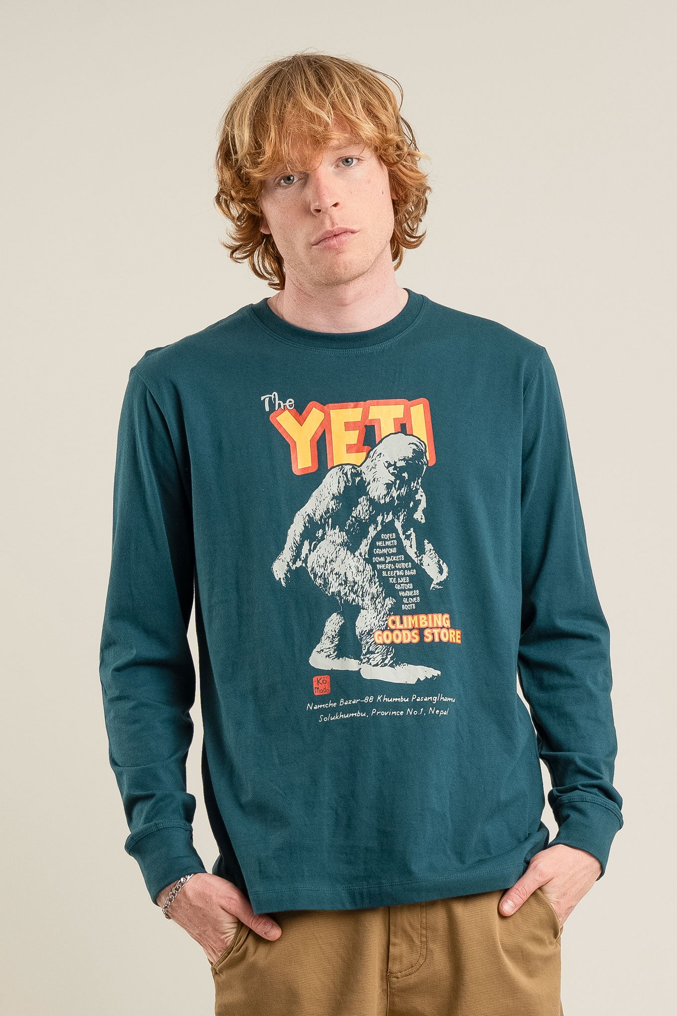 KOMODO Herren vegan T-Shirt Yeti Teal