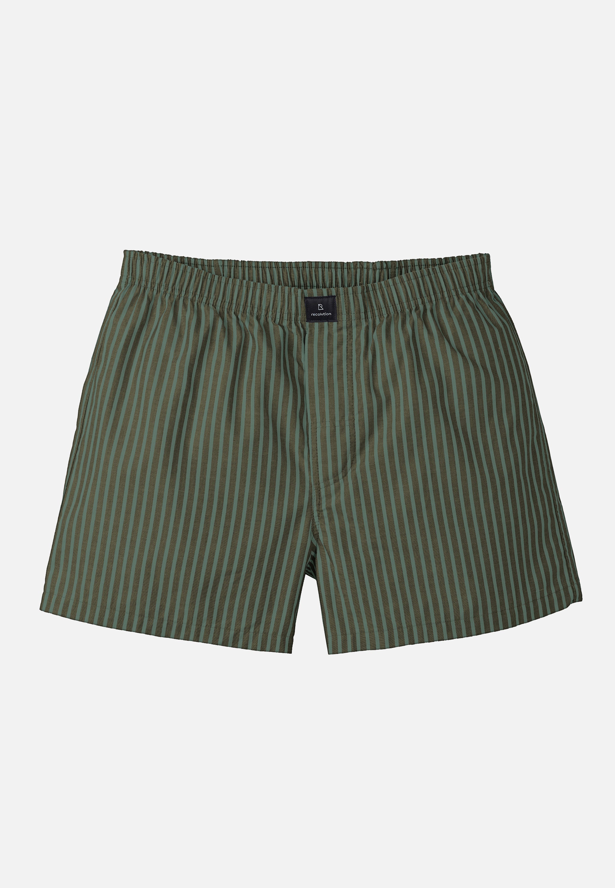 Recolution Boxershorts Amargo Stripes Dark Olive/Khaki