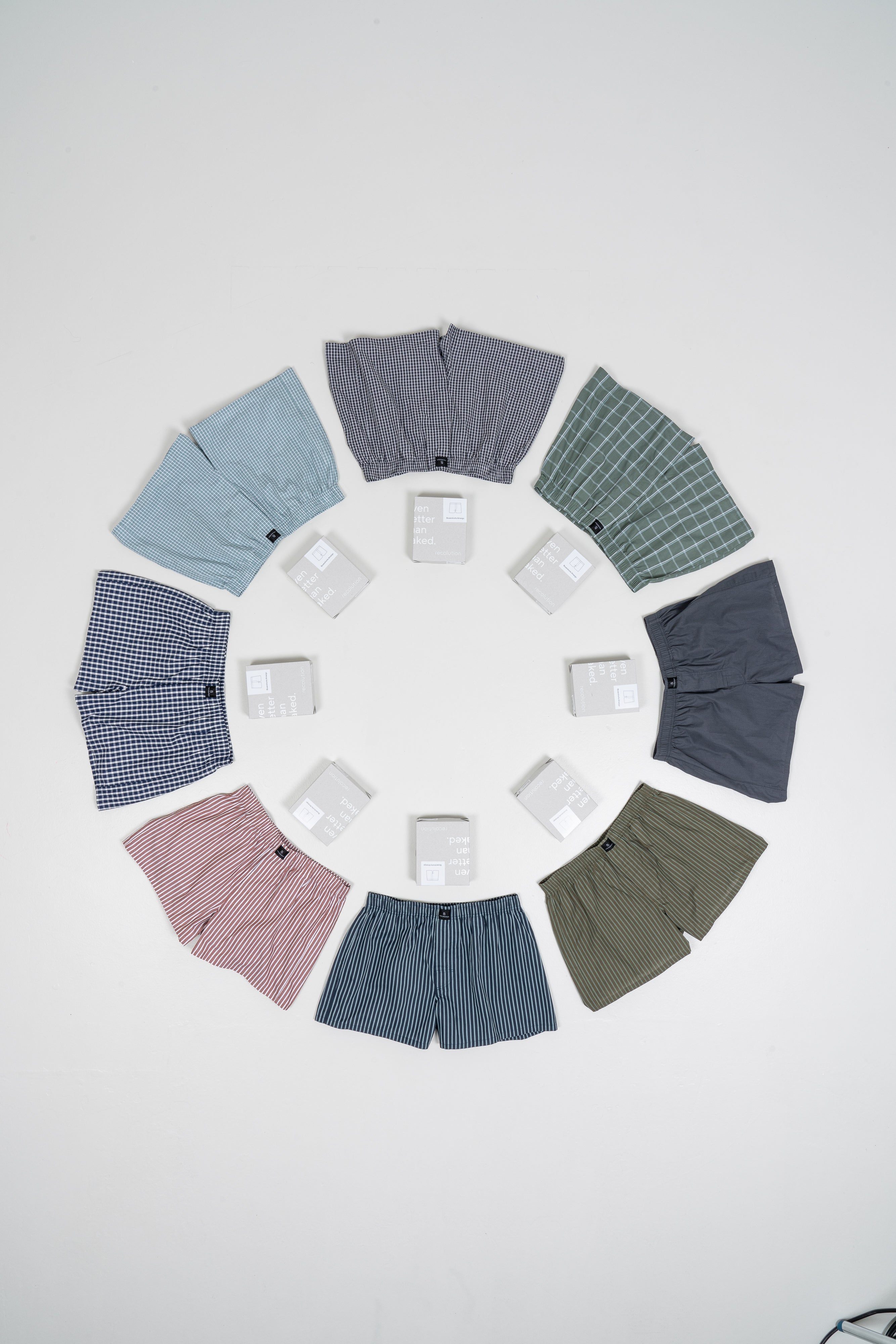 Recolution Boxershorts Amargo Stripes Orange/White