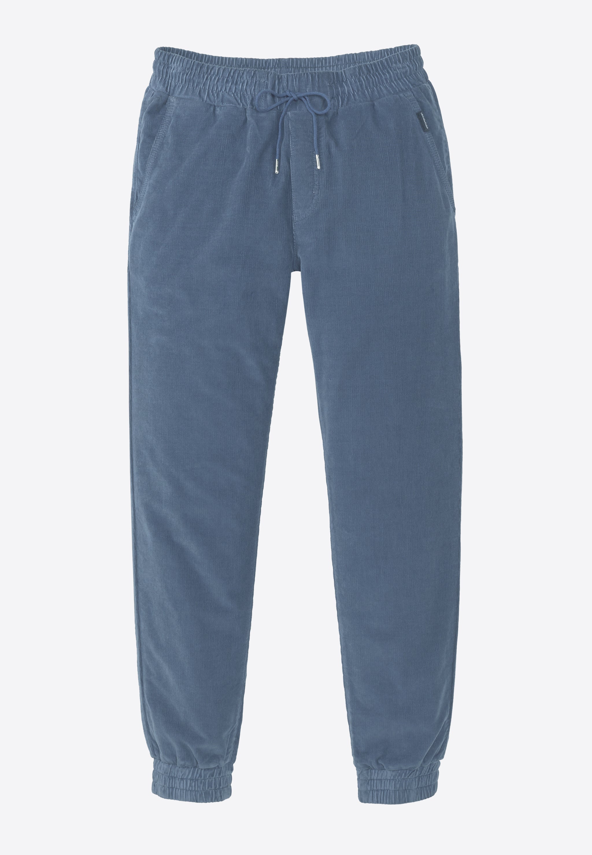 Recolution men vegan Sweatpants Chinos Corduroy Cyperus Dark Arctic Blue
