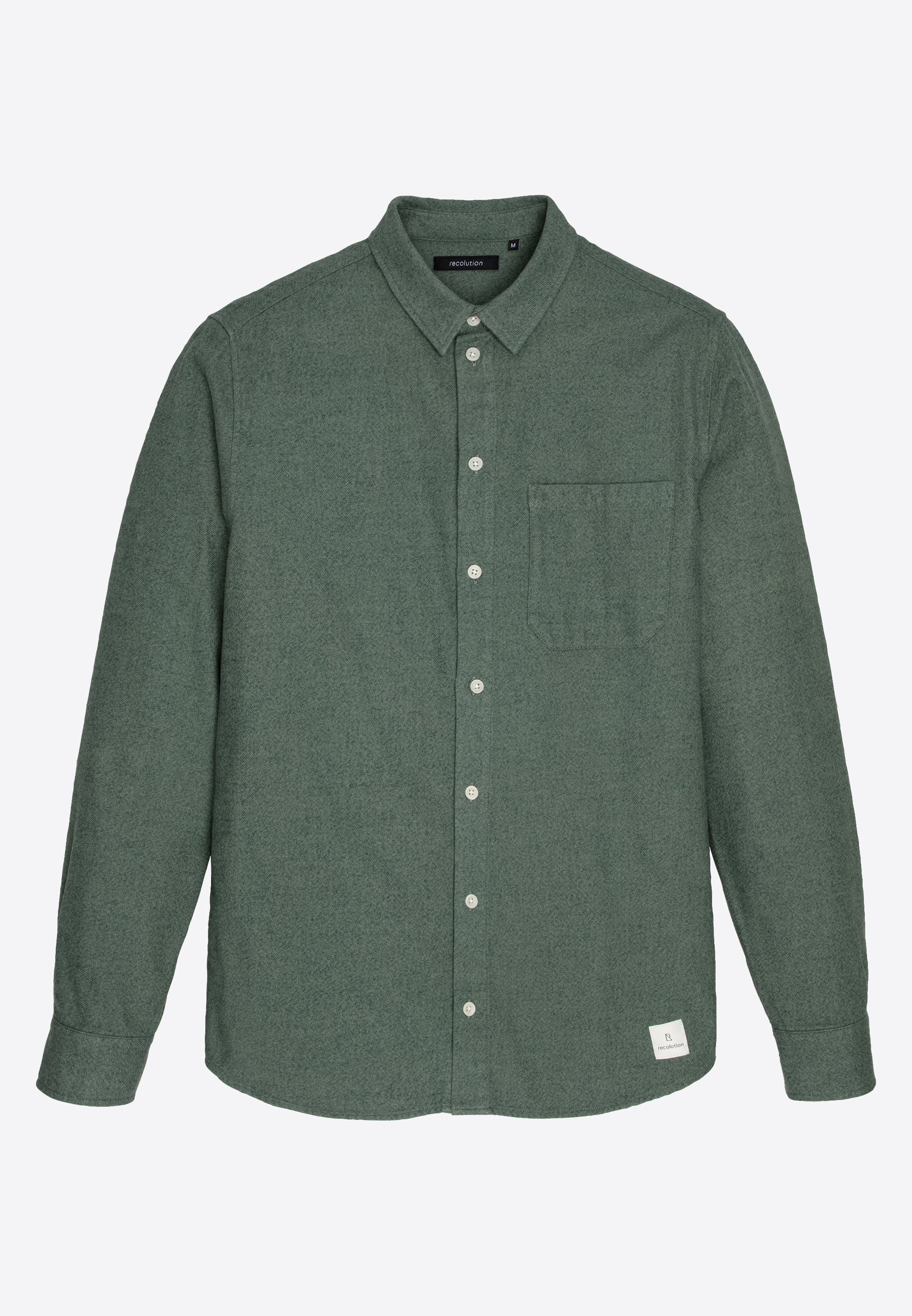 Recolution men vegan Shirt Bamboo Deep Green