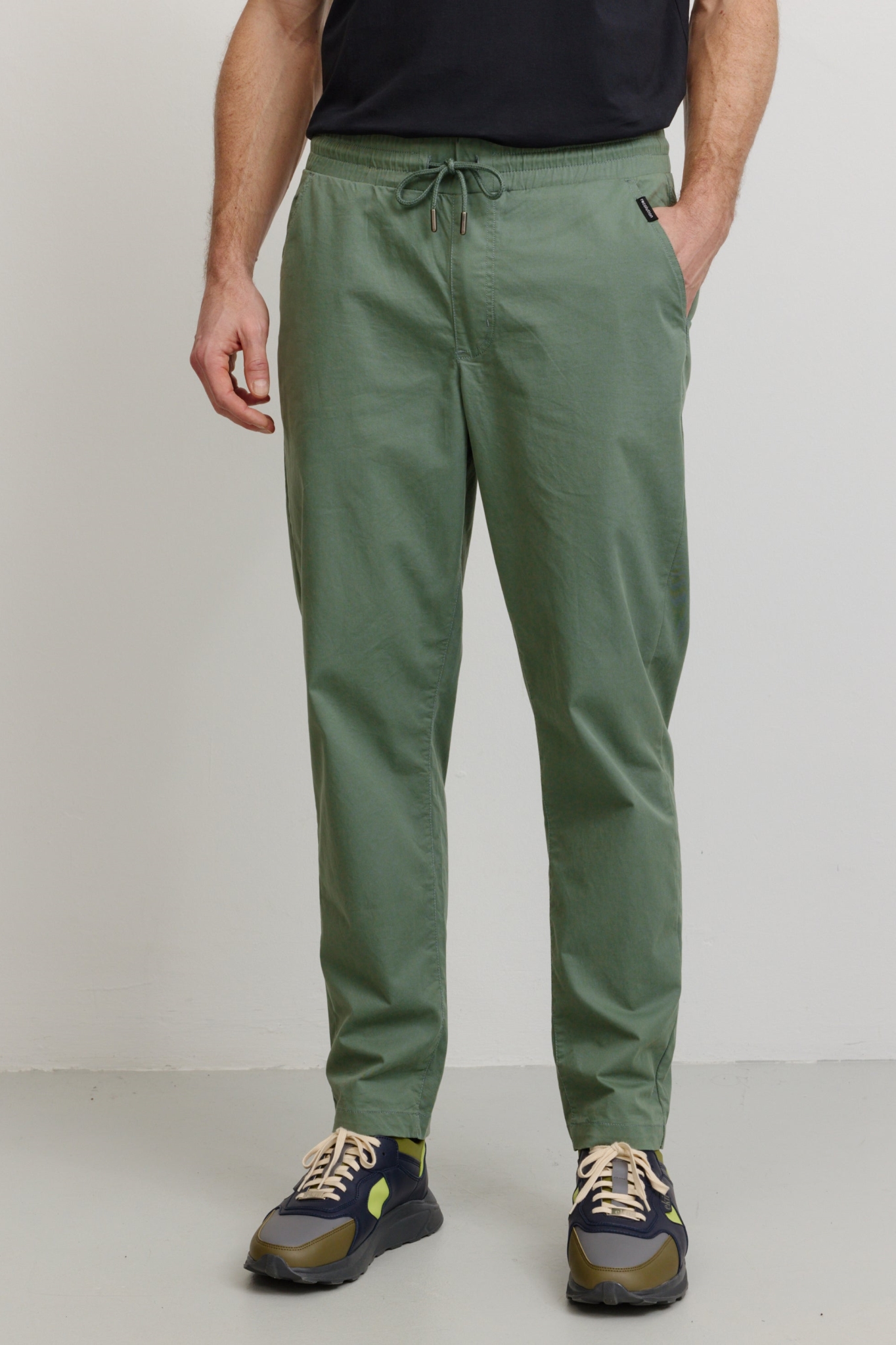 Image of Recolution mannen vegan Joggingbroek Chino Taro Khaki