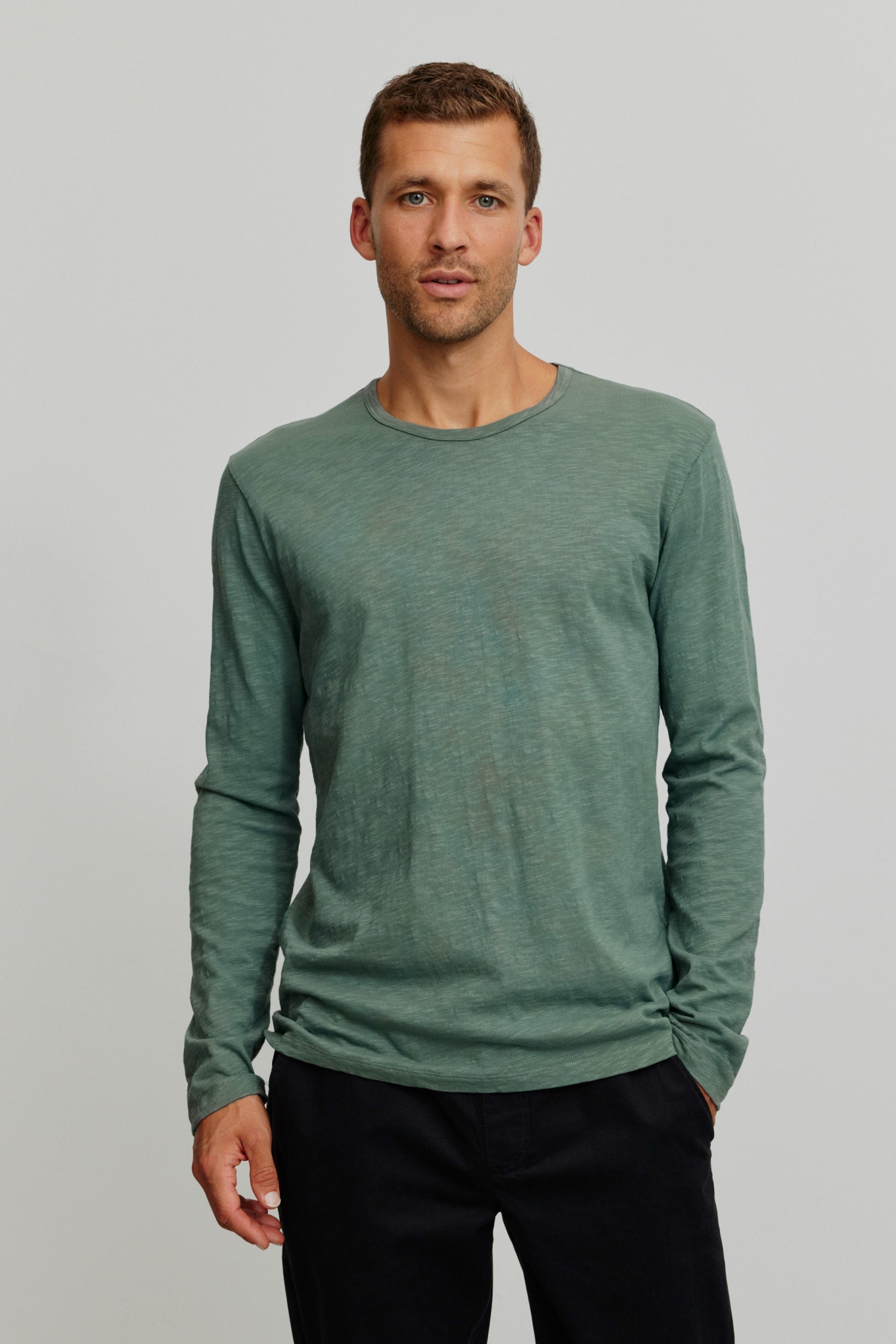 Image of Recolution mannen vegan Longsleeve Maca Eucalyptus
