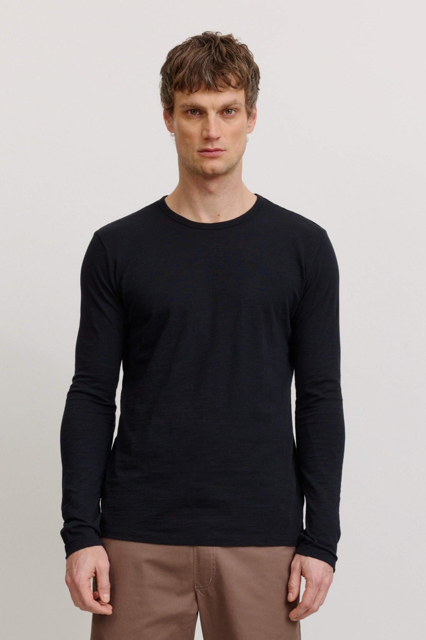 Image of Recolution mannen vegan Lange Mouwen Maca Zwart