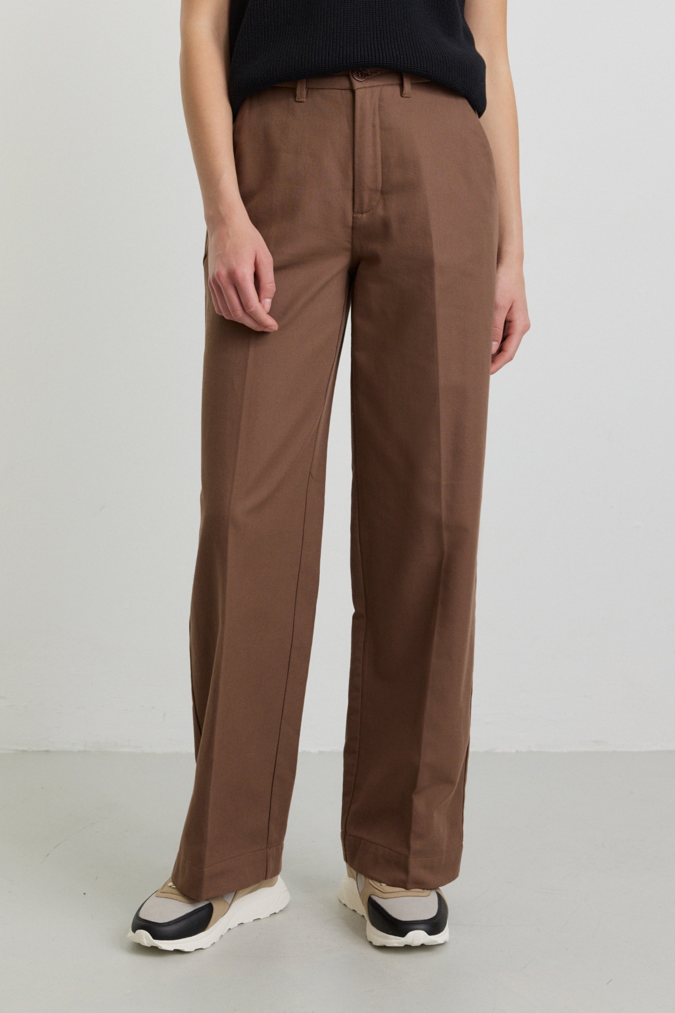 Recolution Damen vegan Hose Marlene Ligularia Kaffeebraun