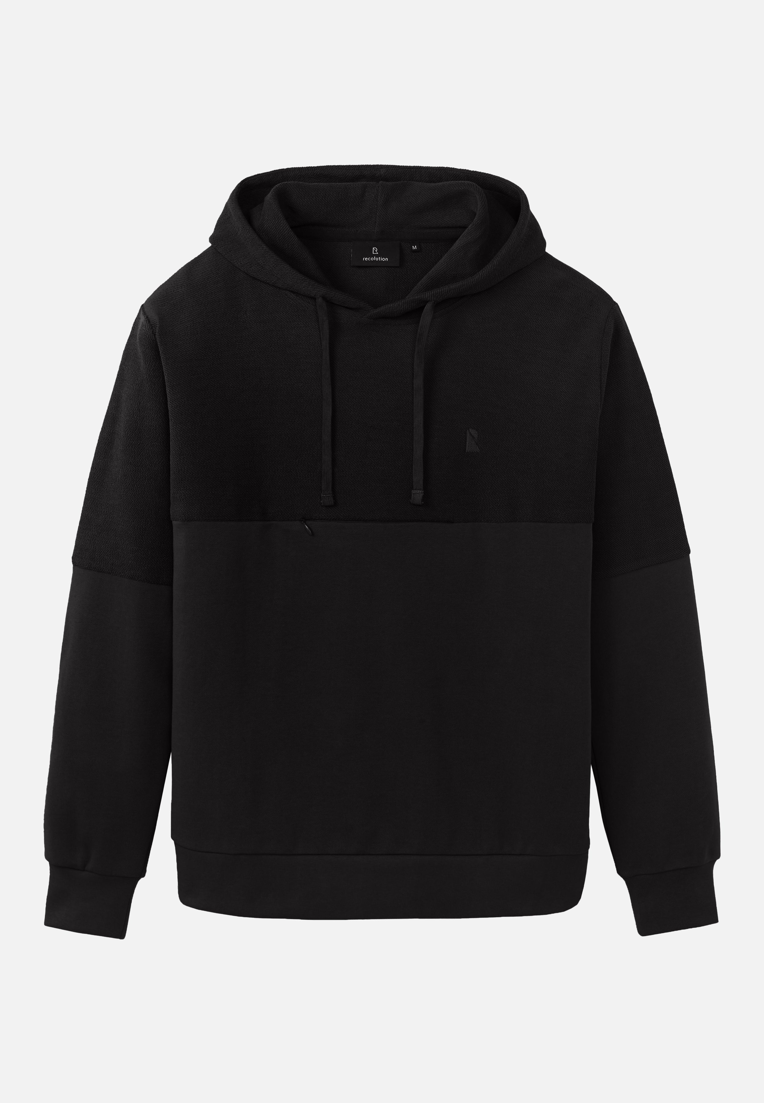 Recolution men vegan Hoodie Ivy Black