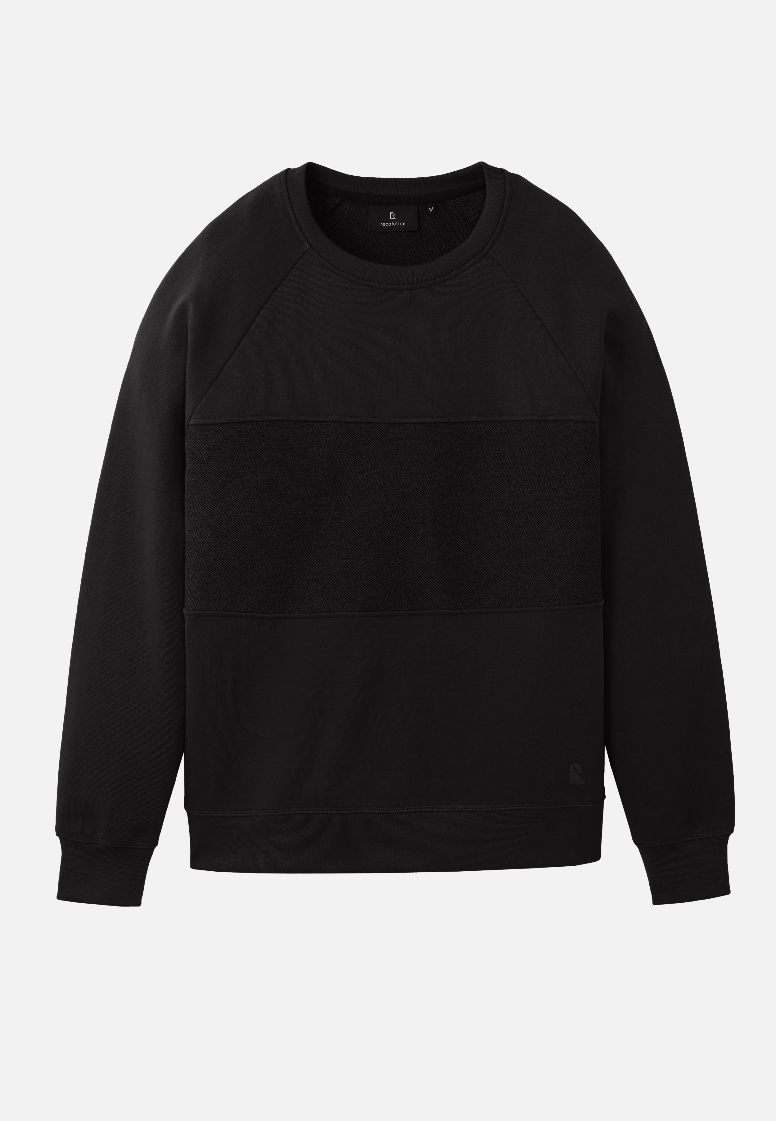 Recolution men vegan Sweatshirt Chervil Black