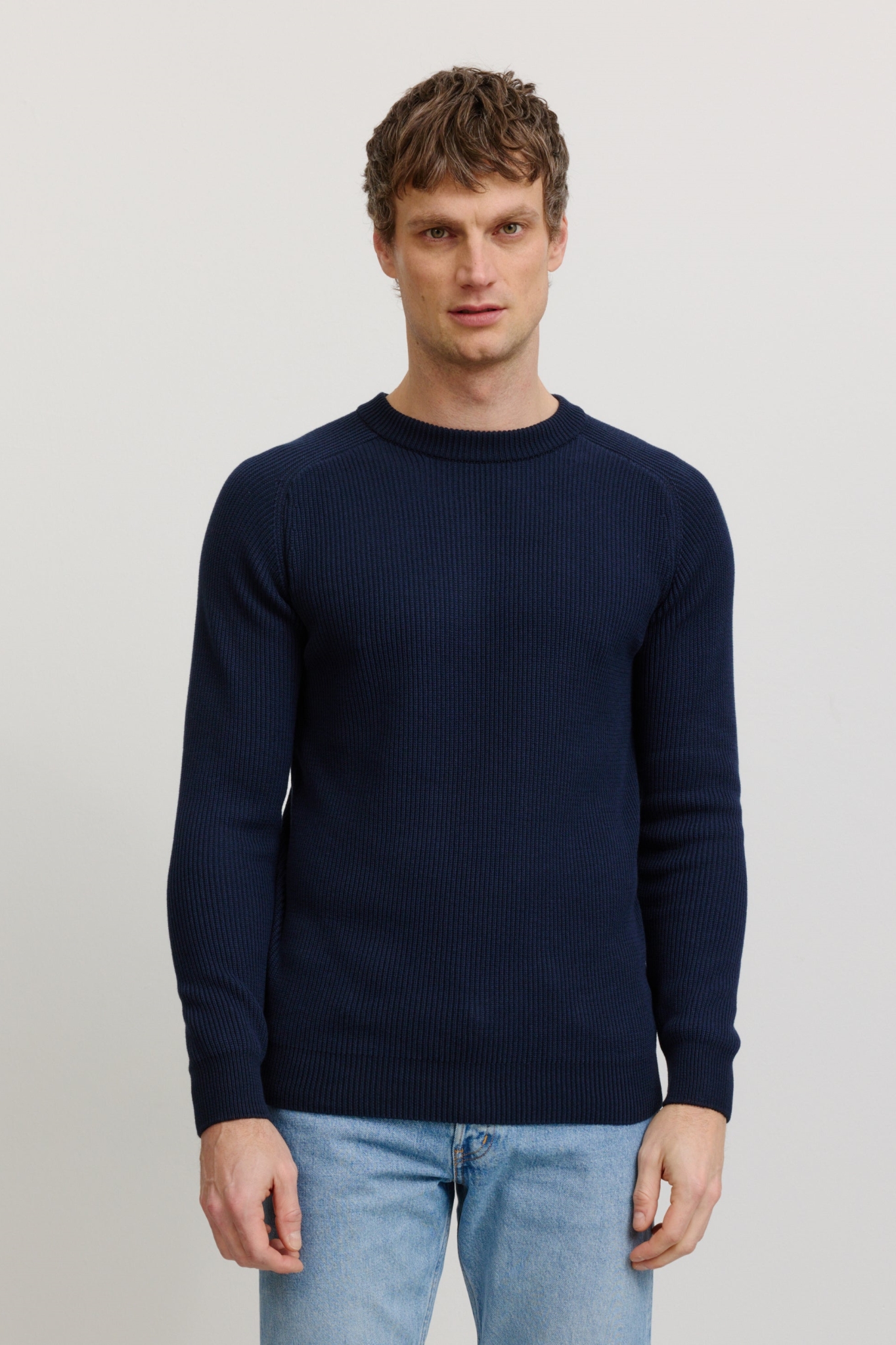 Recolution Herren vegan Pullover Salvia Dunkelblau