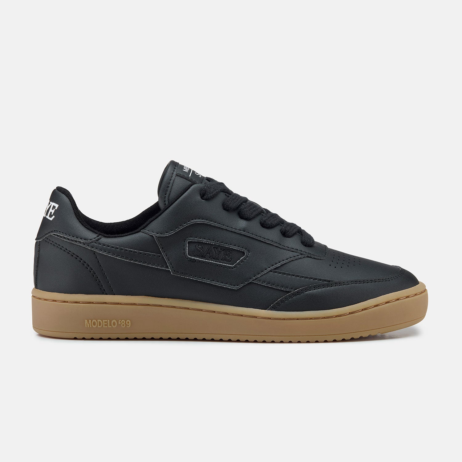 SAYE men vegan Sneakers M89 Icon Black & Caramel