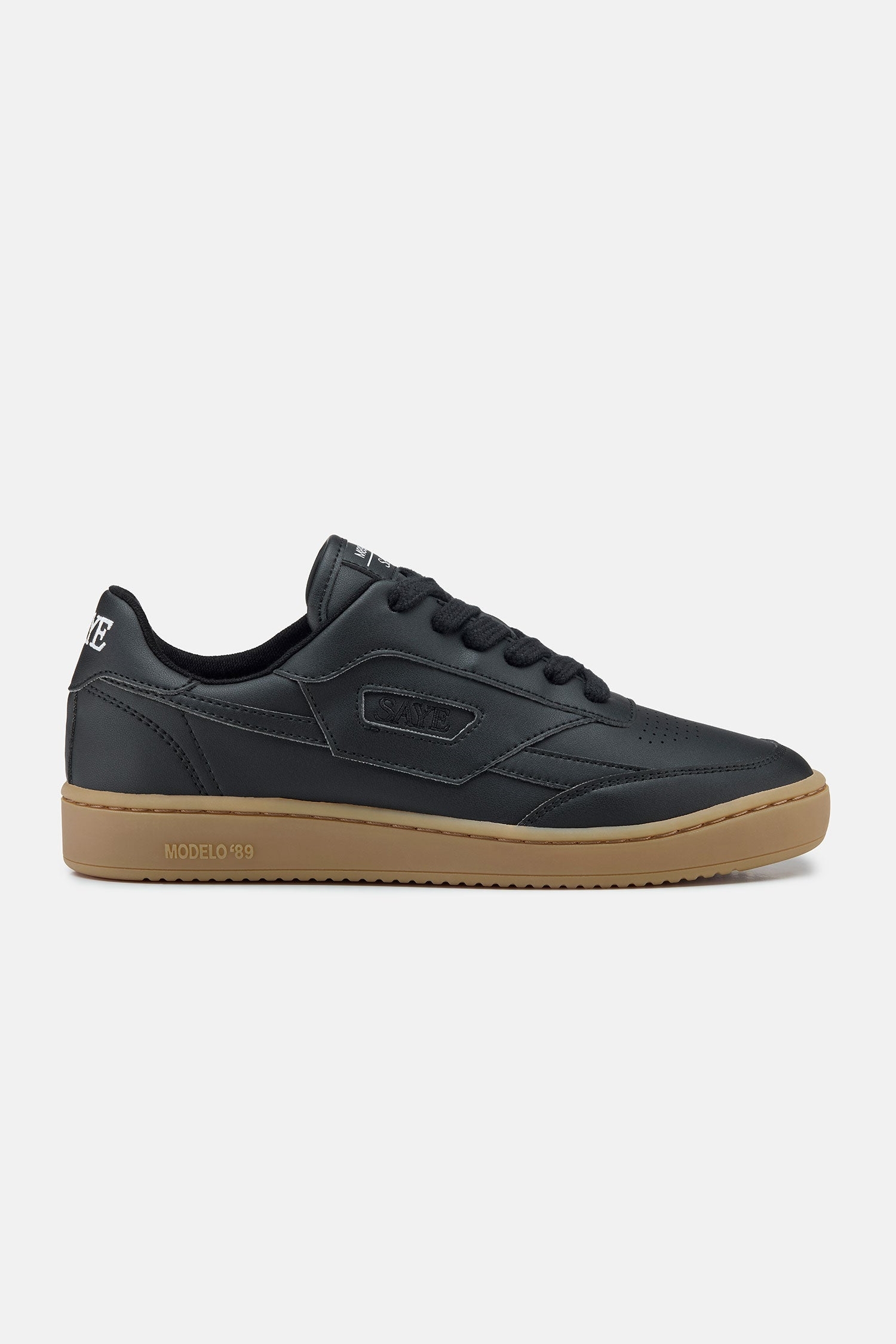 Image of SAYE mannen vegan Sneakers M89 Icon Zwart & Karamel