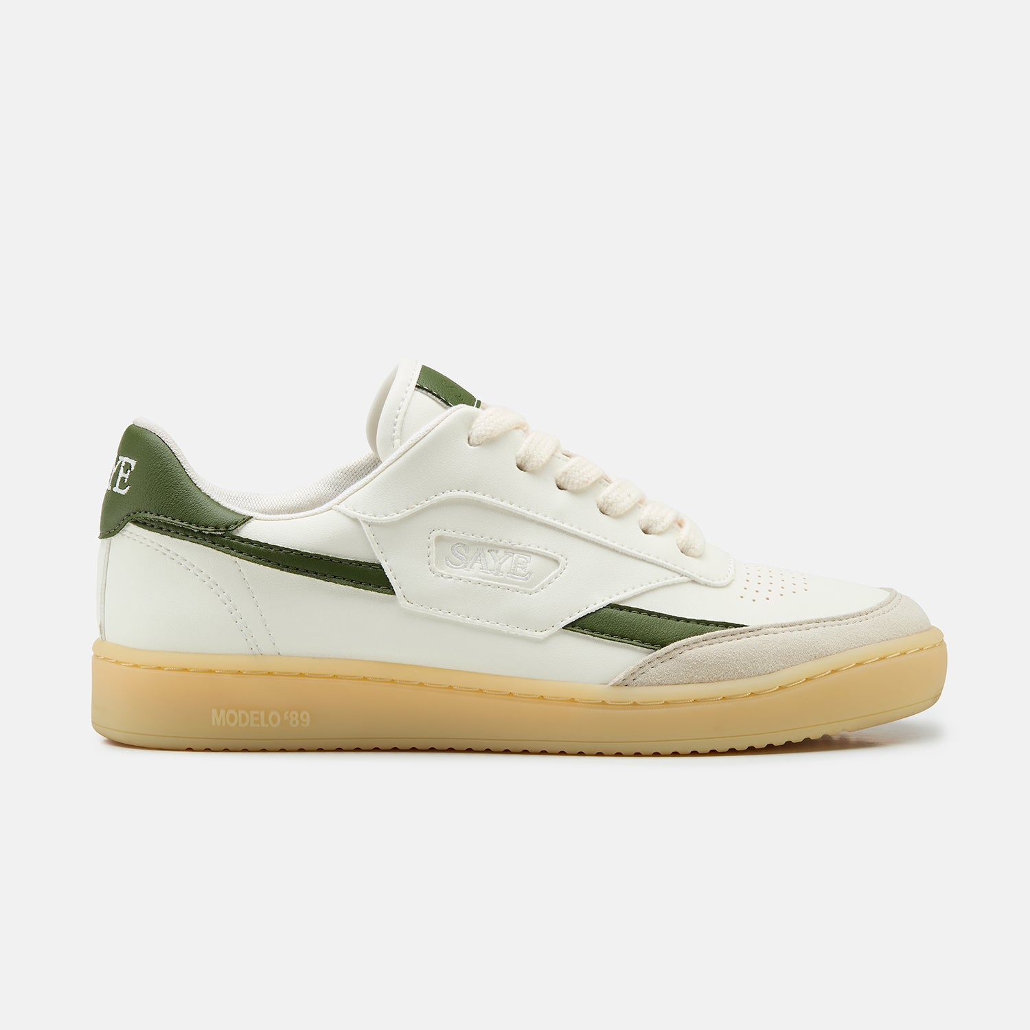 SAYE men vegan Sneakers M89 Icon Cactus Off-White & Basil