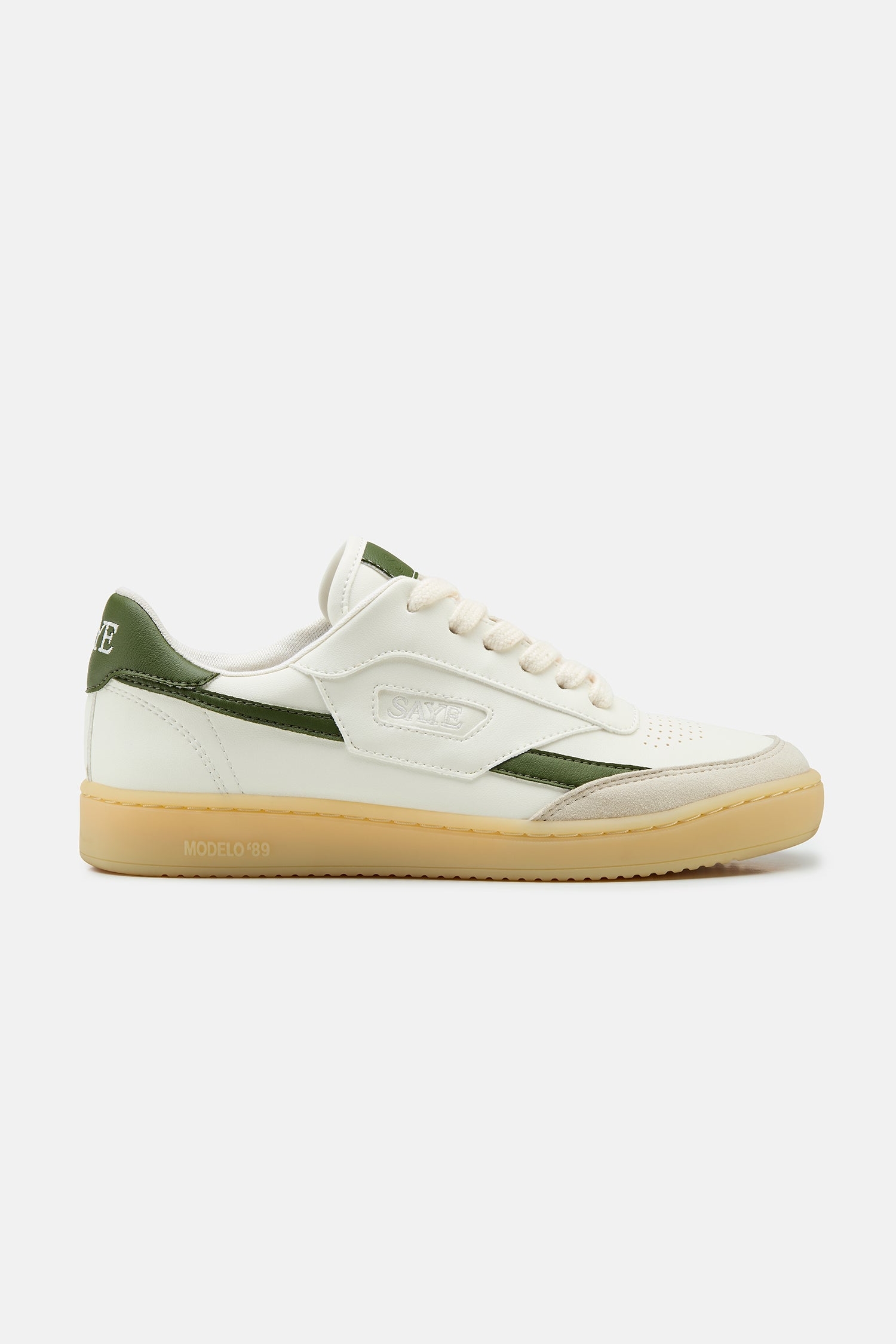 Image of SAYE mannen vegan Sneakers M89 Icon Cactus Off-White & Basil