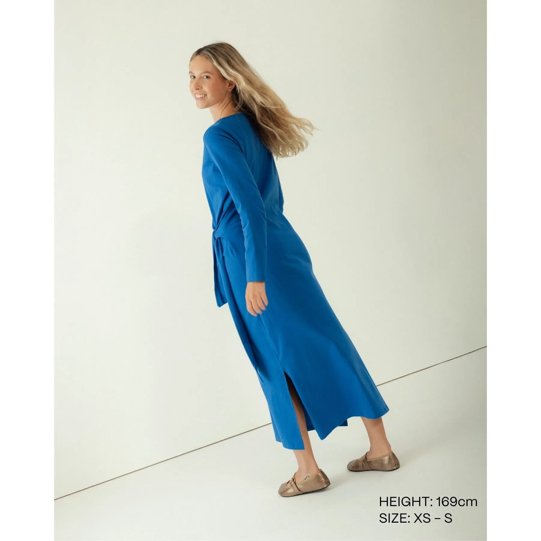 108812 - Damen vegan Kleid Maxine Blau 108812 - Damen vegan Kleid Maxine Blau